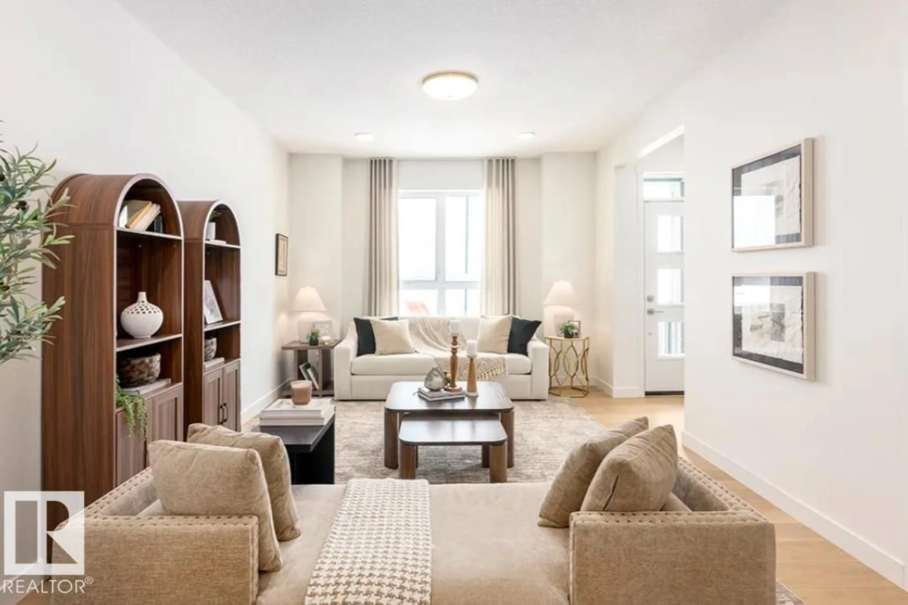Living room with furniture, unknown for 5611 PARC REUNIS WAY, Beaumont Alberta T4X2Z7