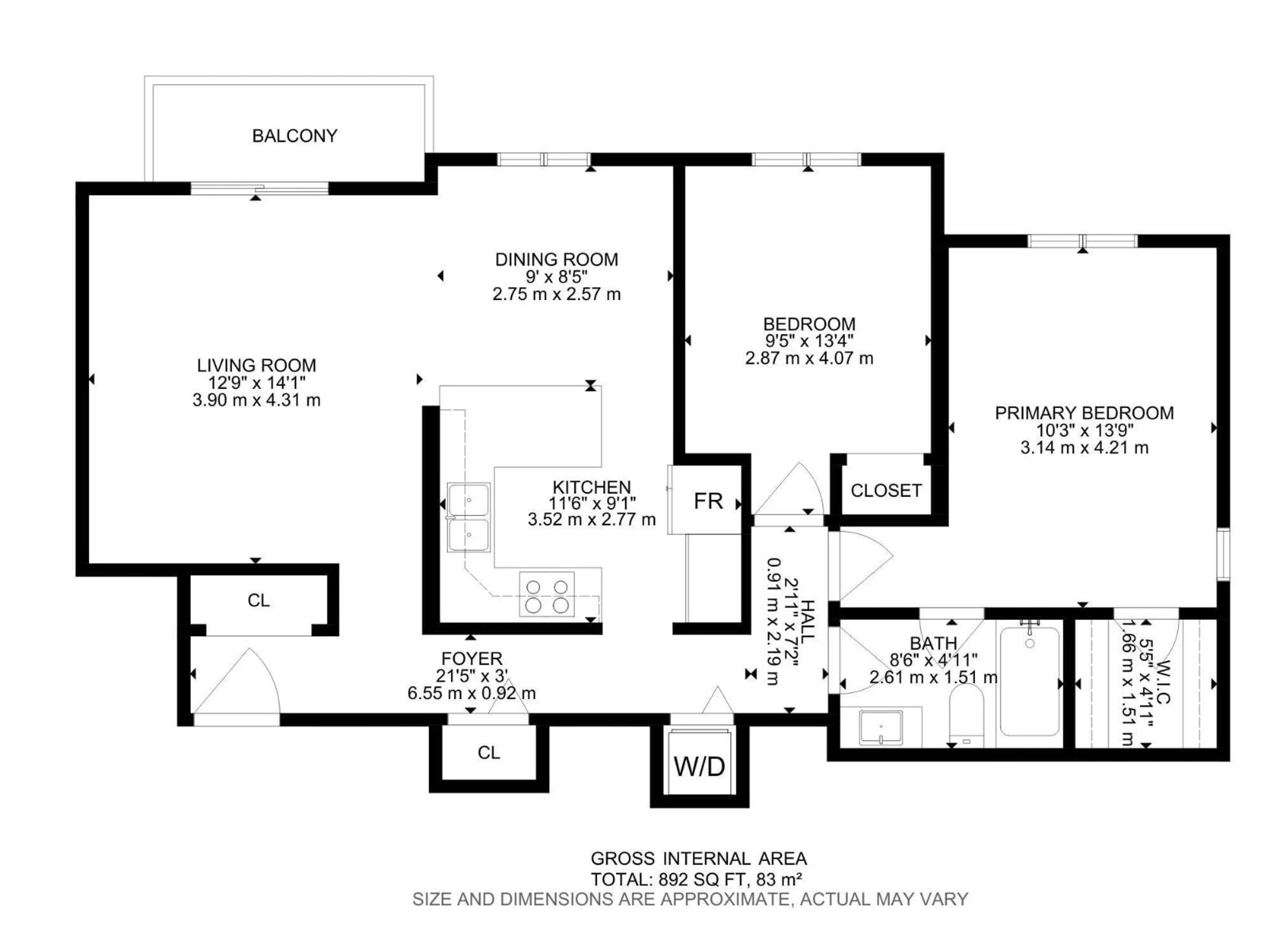 Floor plan for #302 - 224 CHURCH RD, Spruce Grove Alberta T7X3E9
