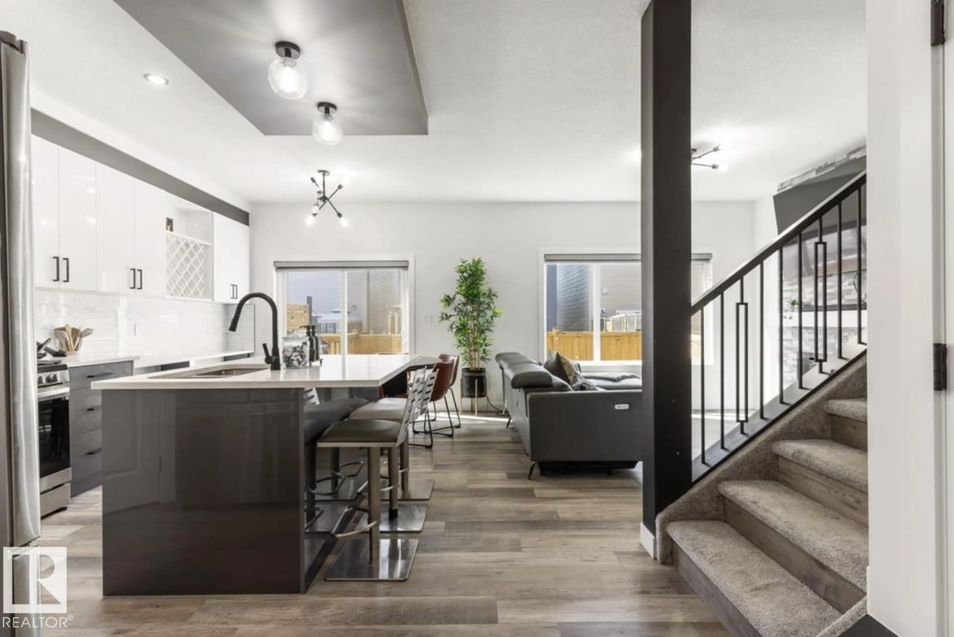 Open concept kitchen, ceramic/tile floor for 19703 29 AVENUE AVENUE, Edmonton Alberta T6M1M2