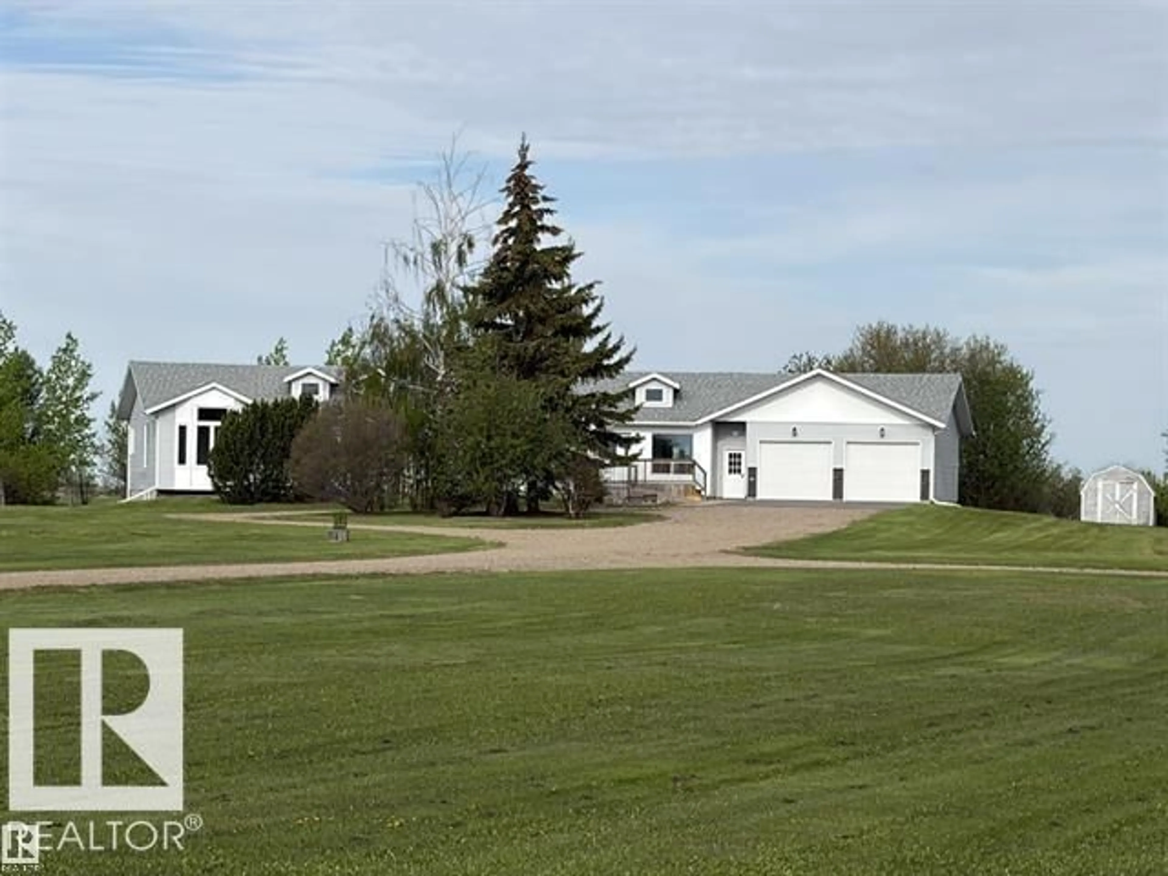 A pic from outside/outdoor area/front of a property/back of a property/a pic from drone, street for 61426 RGE RD 455, Rural Bonnyville M.D. Alberta T9N2J2