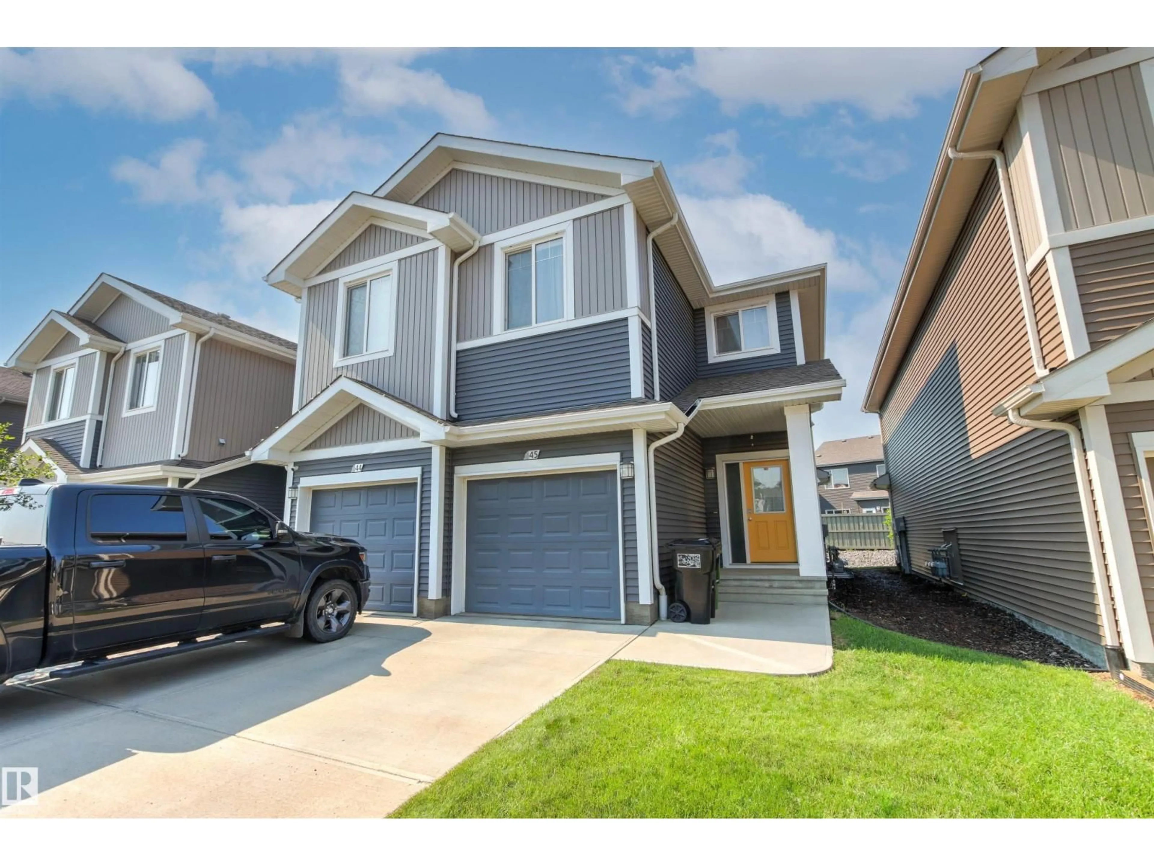 Home with vinyl exterior material, street for #45 - 6004 ROSENTHAL WY, Edmonton Alberta T5T7L1