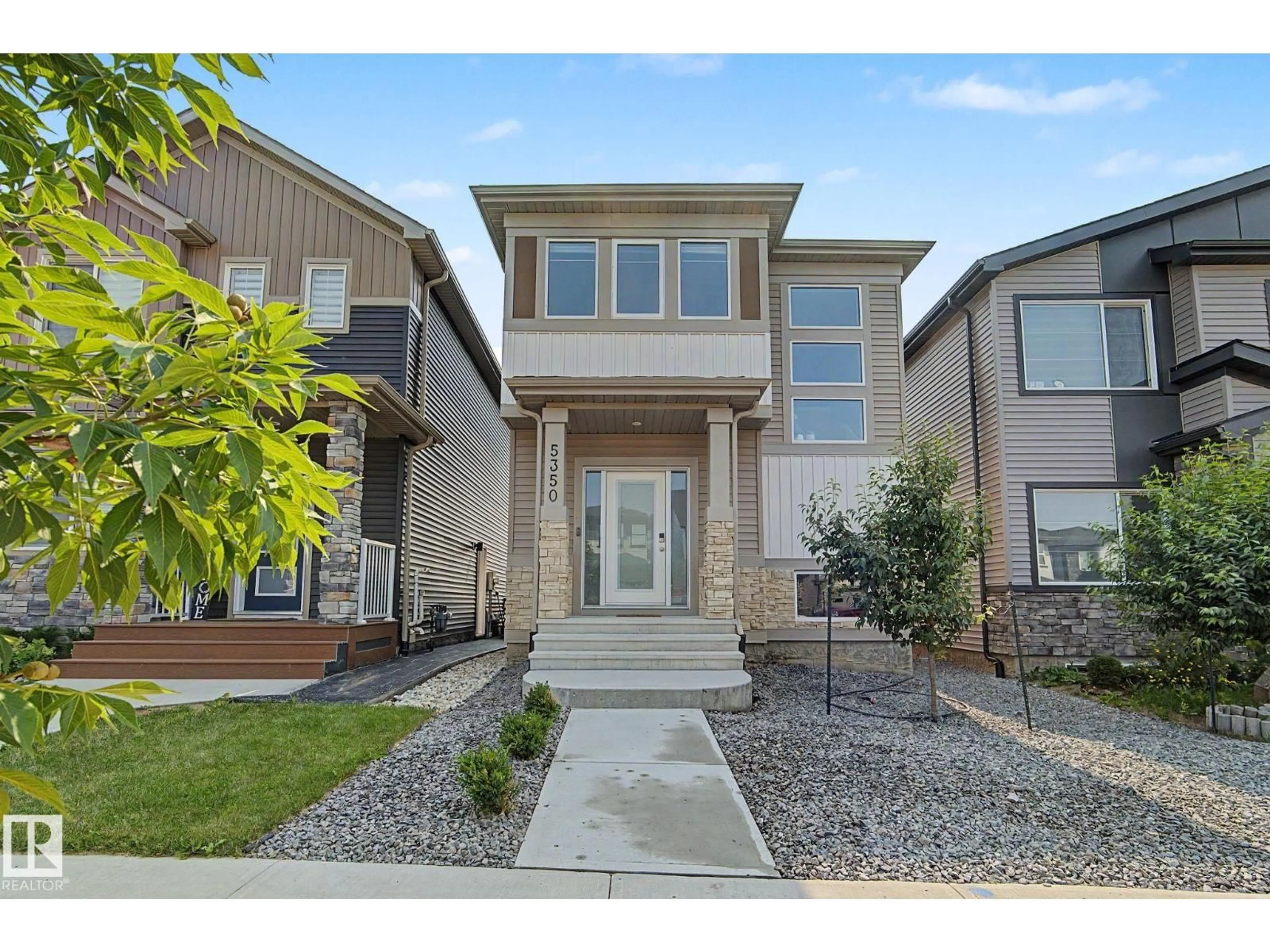 Home with brick exterior material, street for 5350 LARK LANDING LD, Edmonton Alberta T5S0S2