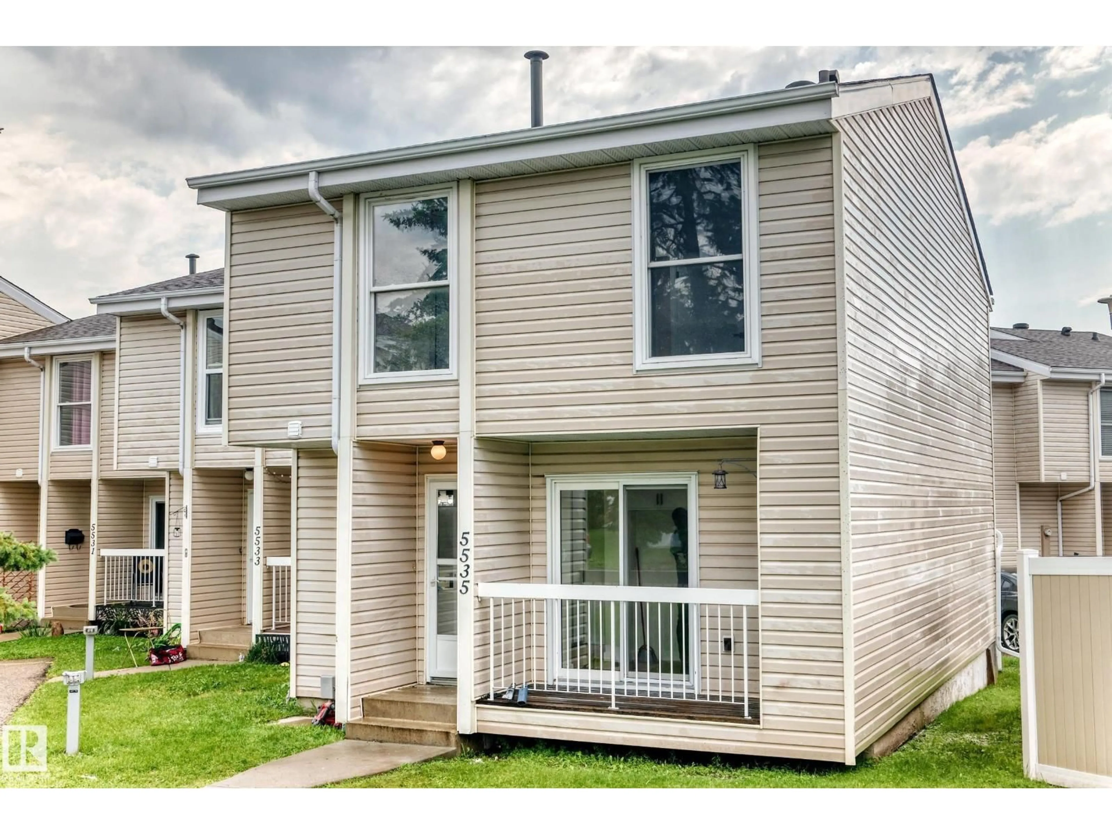 Home with vinyl exterior material, street for 5535 144A AV, Edmonton Alberta T5R3R2