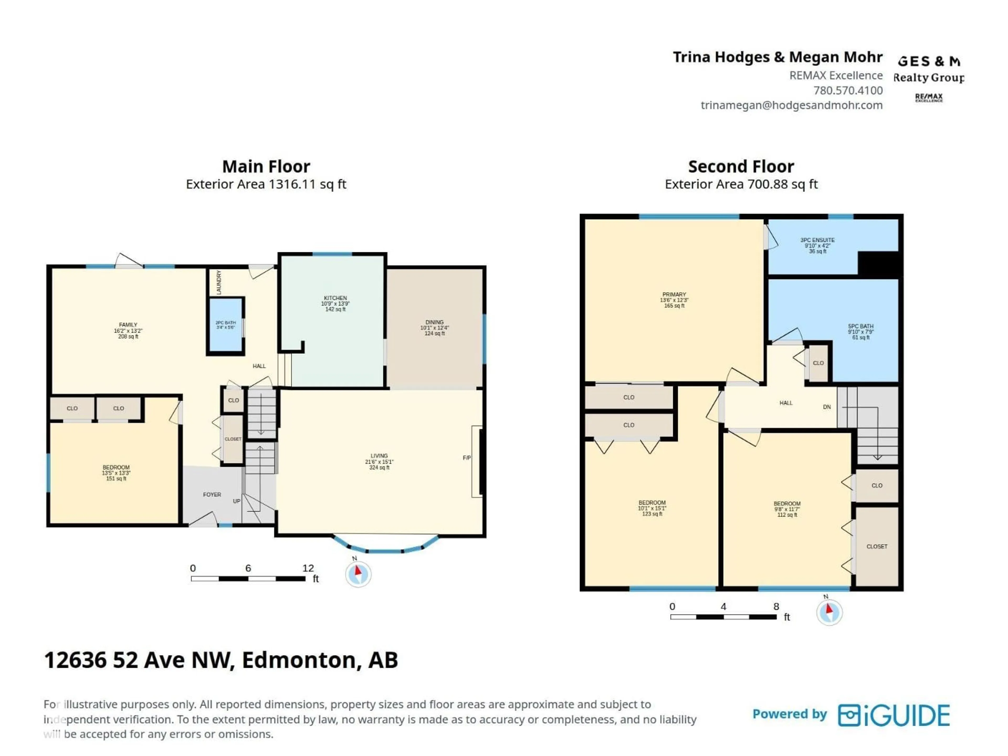 Floor plan for 12636 52 AV, Edmonton Alberta T6H0P7