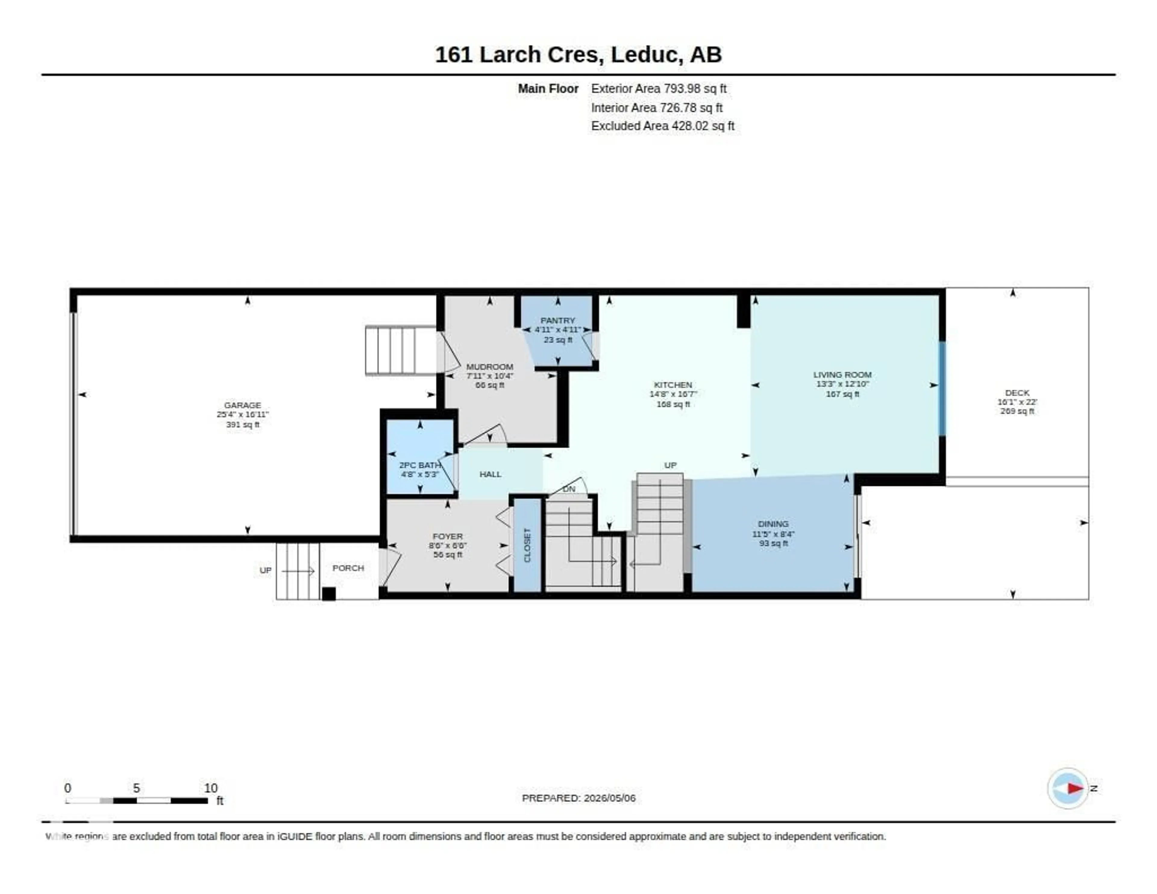 Floor plan for 161 LARCH CR, Leduc Alberta T9E1N3