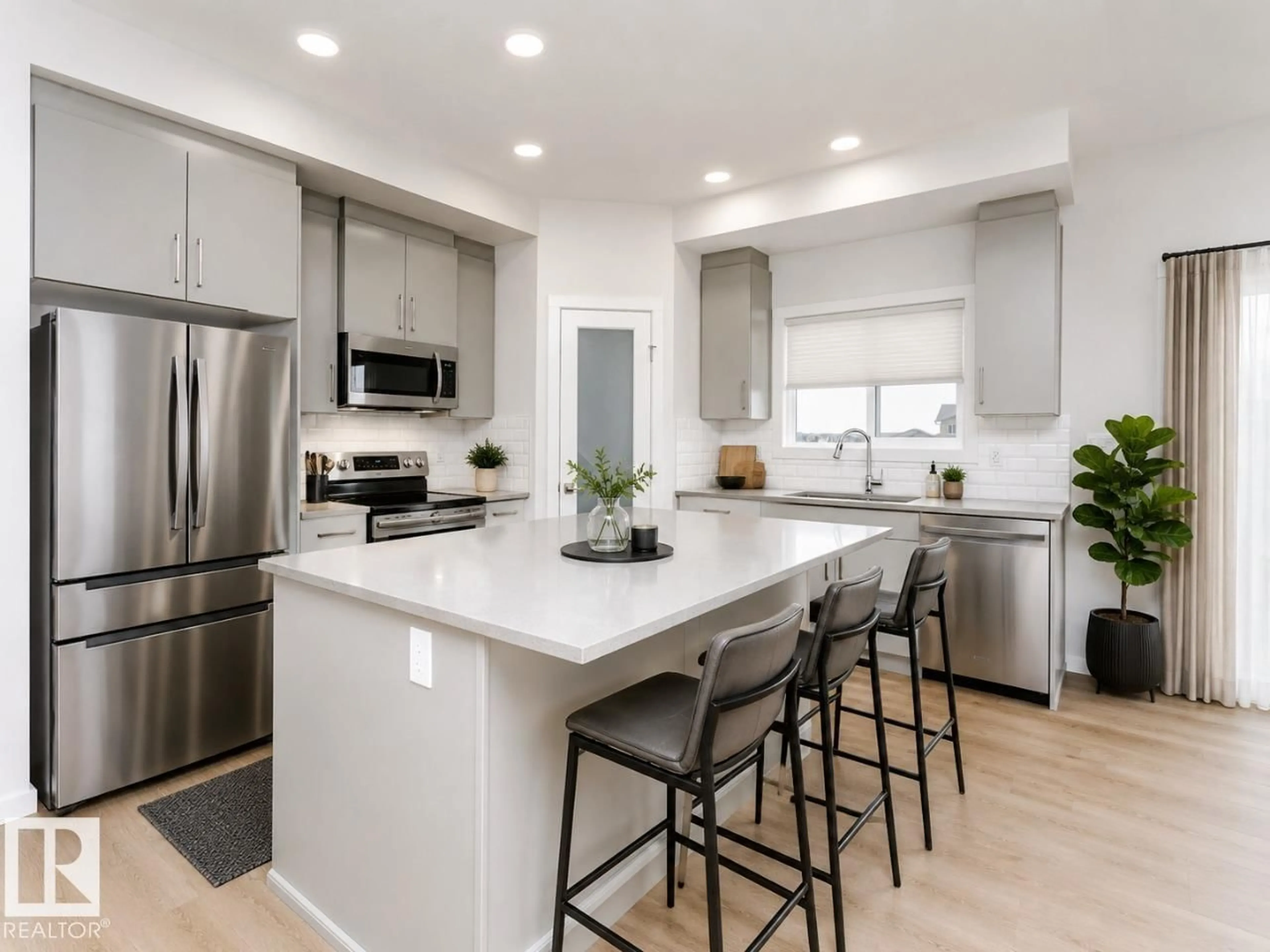 Open concept kitchen, unknown for 64 GAMBEL LO, Spruce Grove Alberta T7X0C9