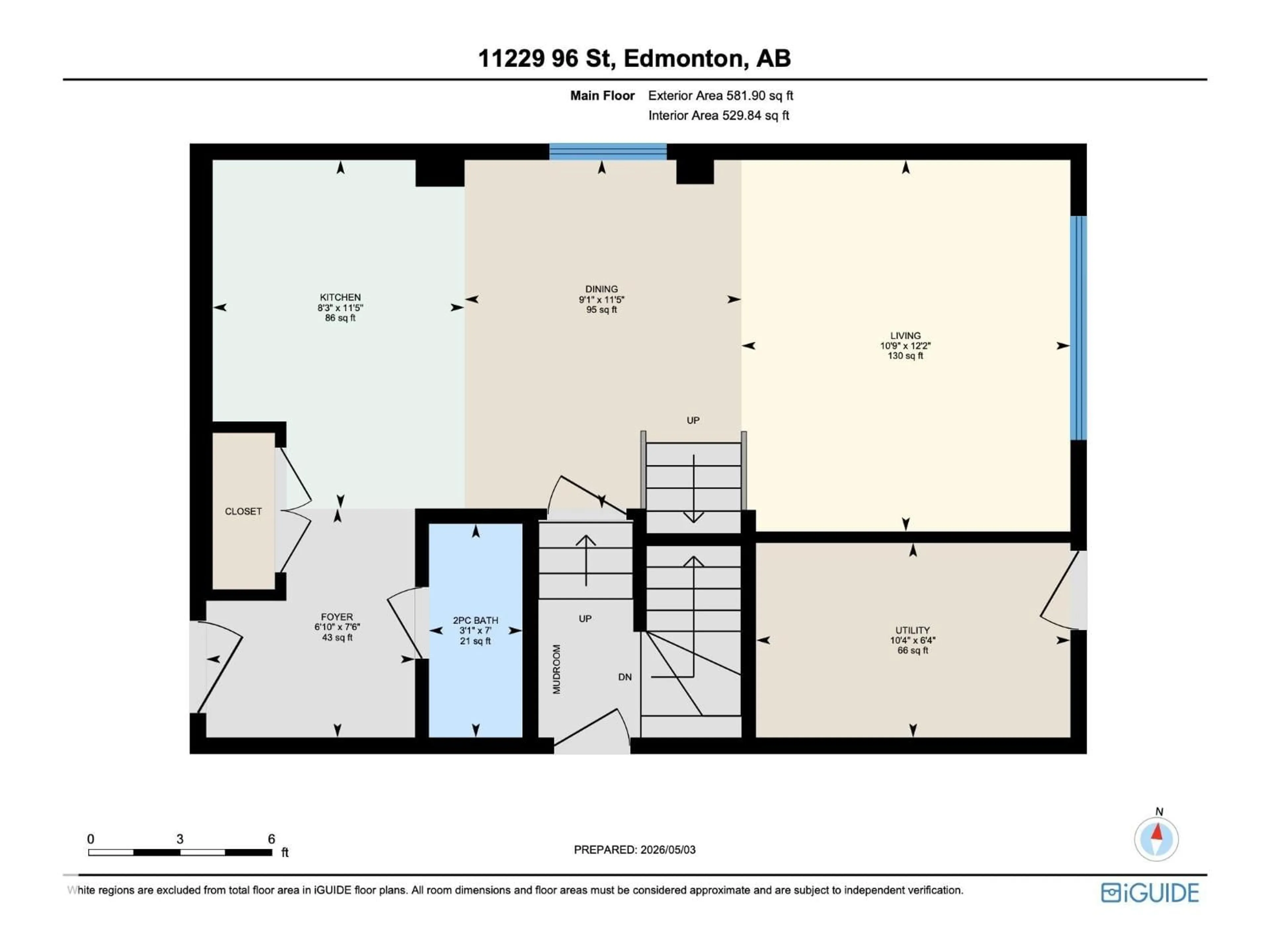 Floor plan for 11229 96 STREET, Edmonton Alberta T5T1G1