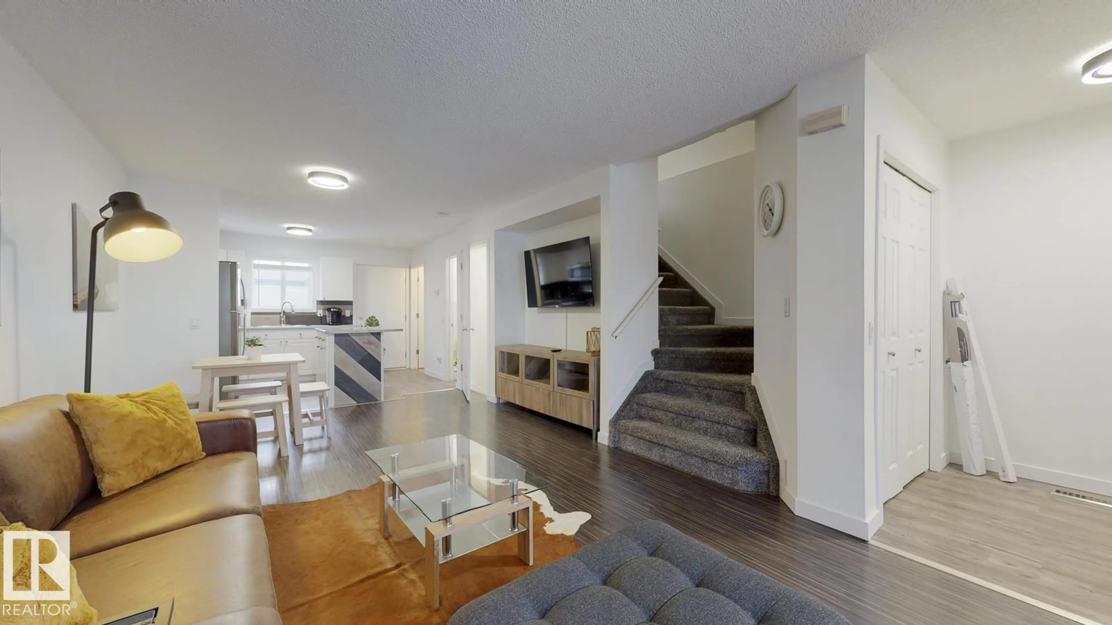 Living room with furniture, unknown for #52 - 10909 106 ST NW, Edmonton Alberta T5H4M7