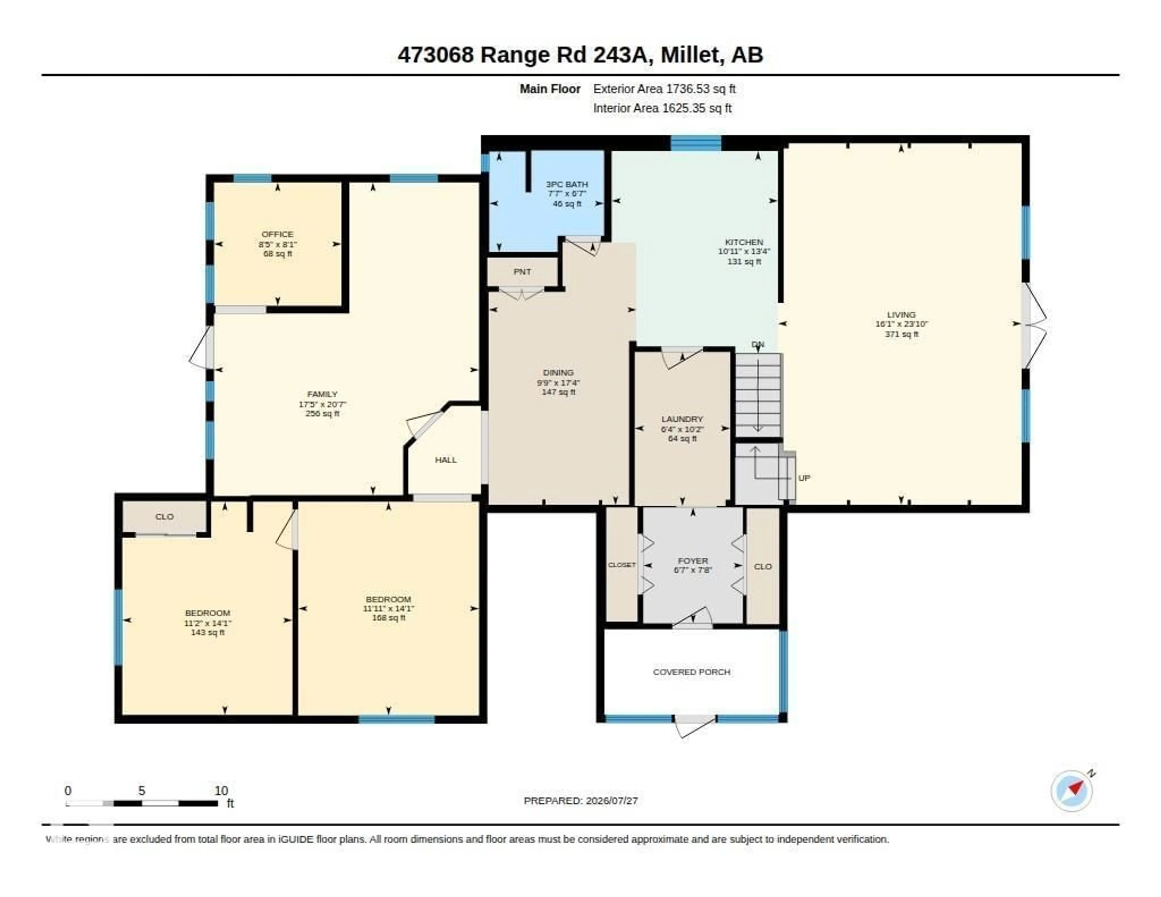Floor plan for 473068 RGE ROAD 243 A, Rural Wetaskiwin County Alberta T0C1Z0