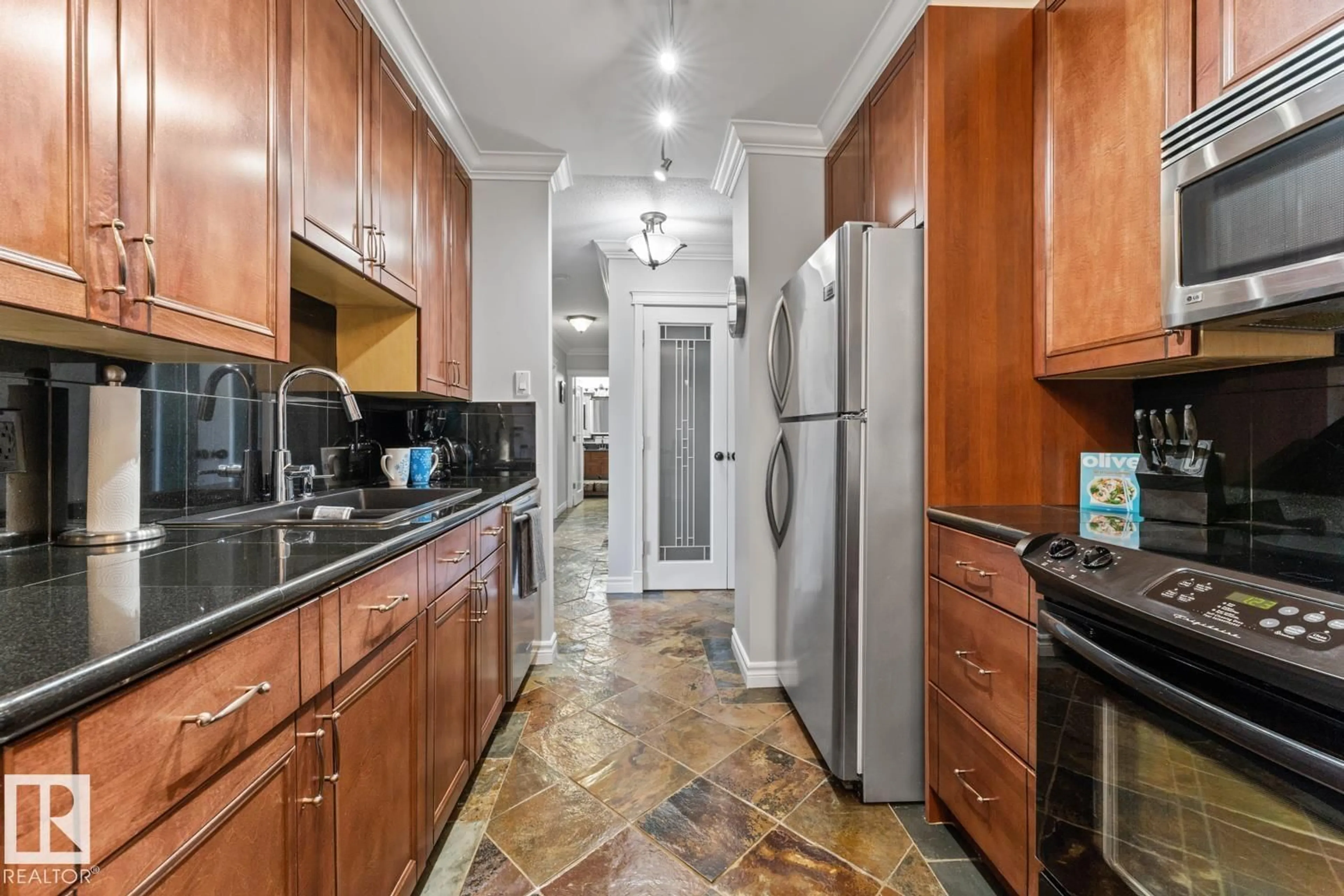Standard kitchen, ceramic/tile floor for #307 - 911 10 ST, Cold Lake Alberta T9M1J8