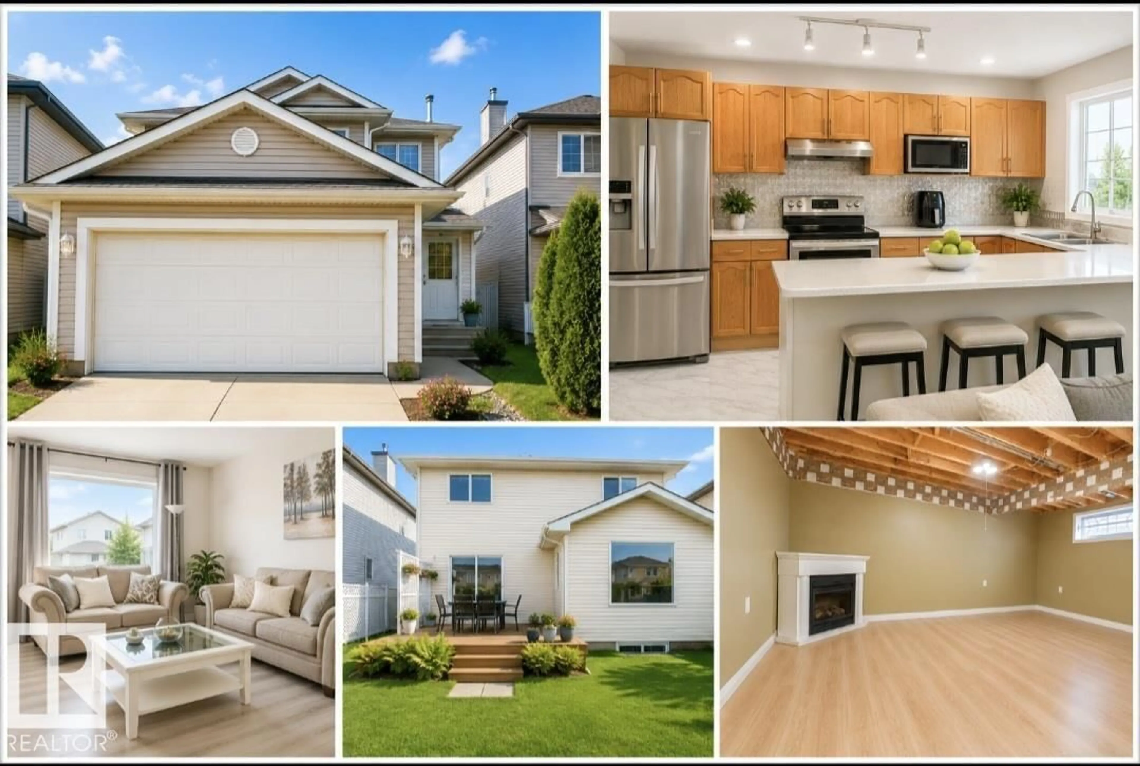 Home with vinyl exterior material, street for 3236 27 AV, Edmonton Alberta T6T1P8