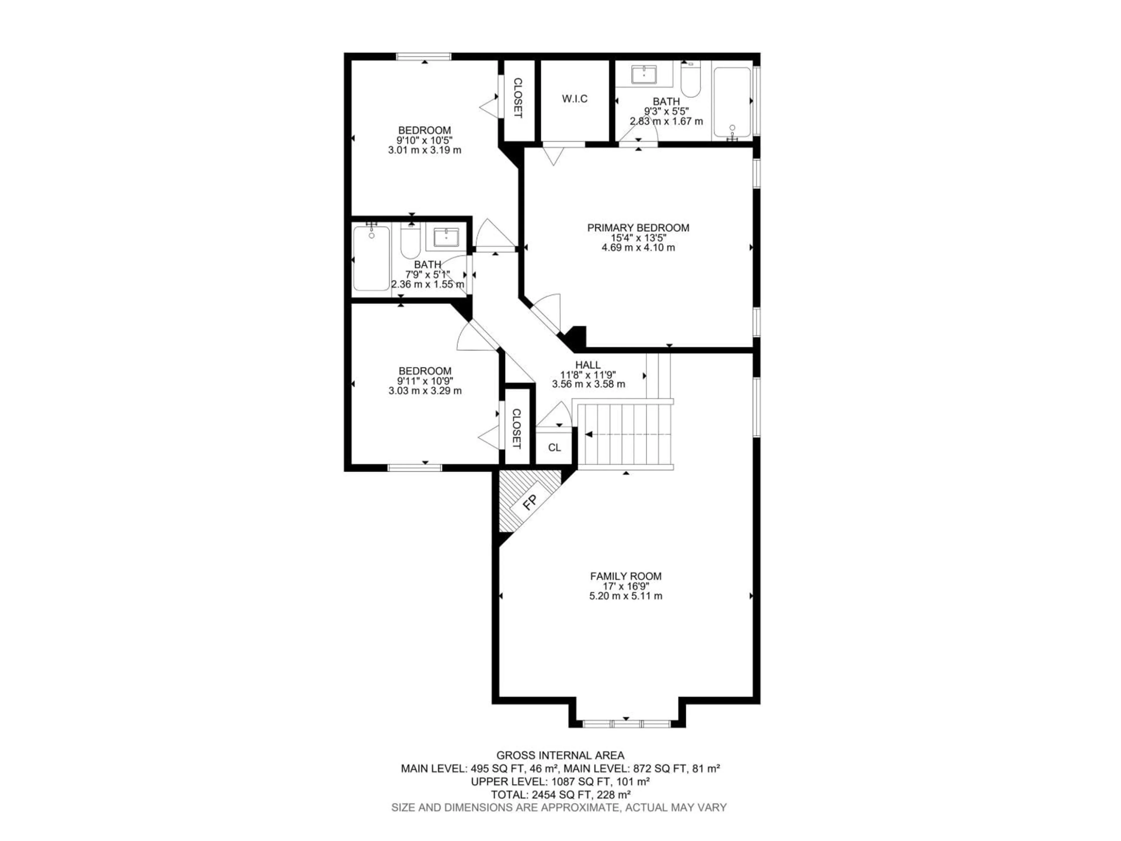 Floor plan for 1047 LEGER BV, Edmonton Alberta T6R3J9