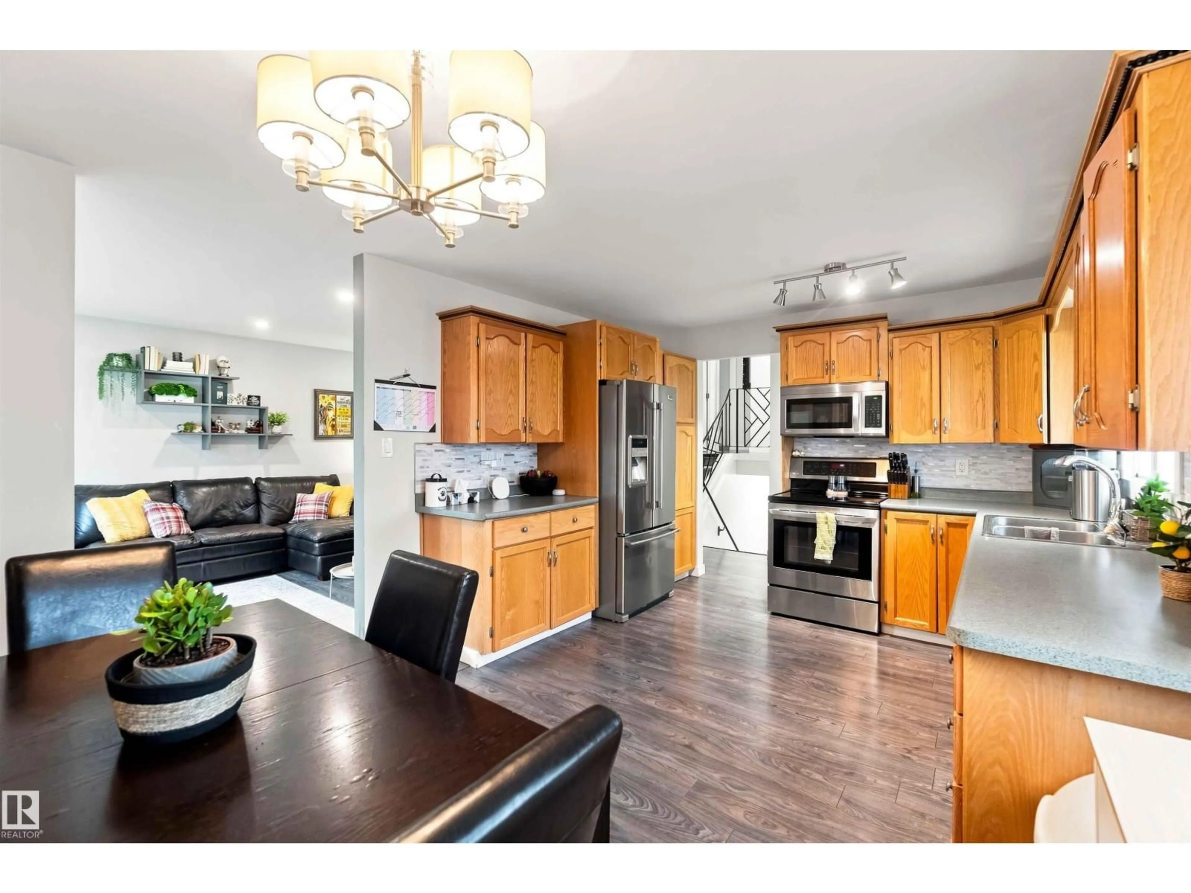 Open concept kitchen, unknown for 5103 57 AV, Leduc Alberta T9E5S7