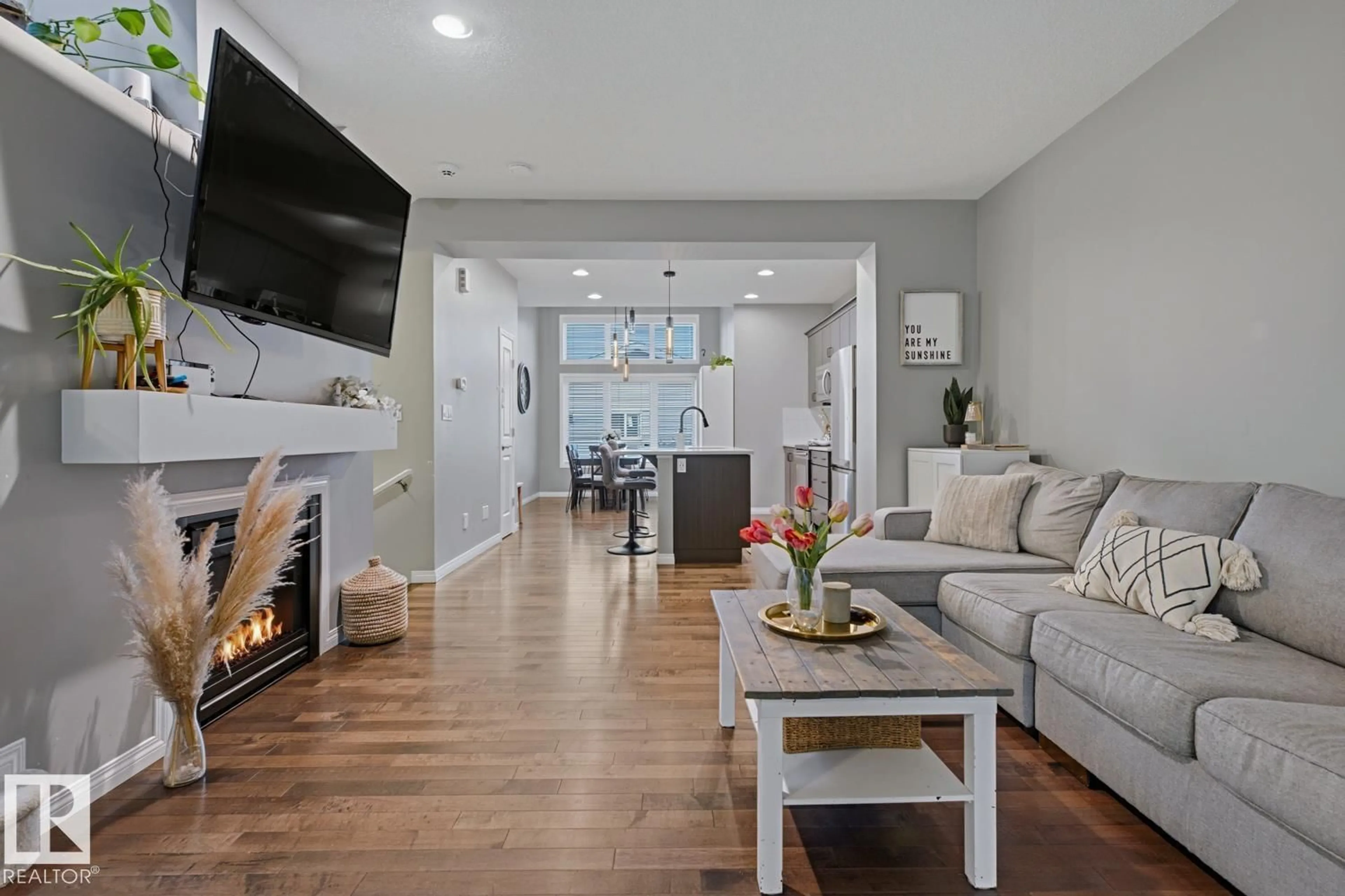 Living room with furniture, unknown for SW - 2015 74 ST, Edmonton Alberta T6X0V7