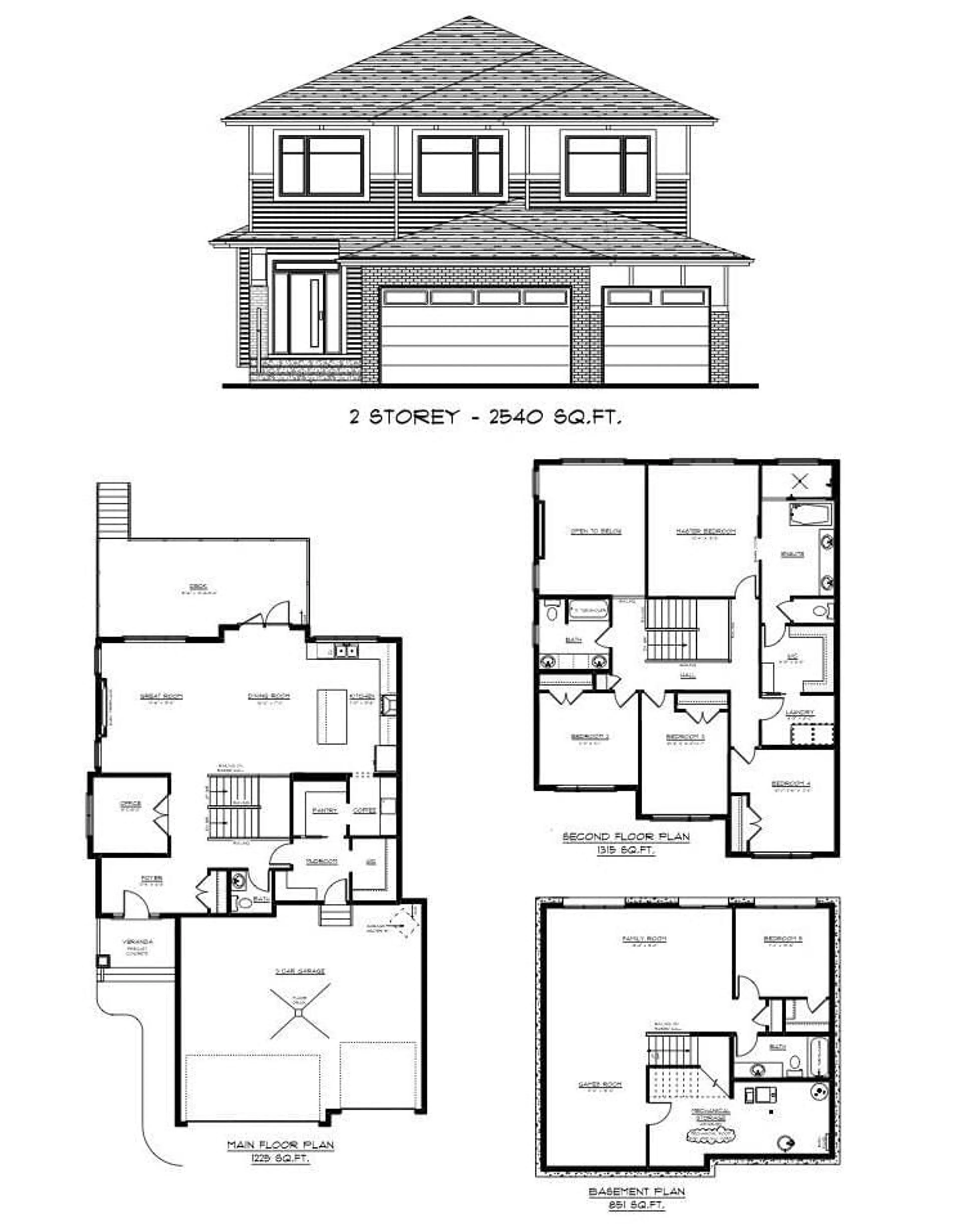 Floor plan for 2 - 103 LOT BLOCK, Beaumont Alberta T4X3C1