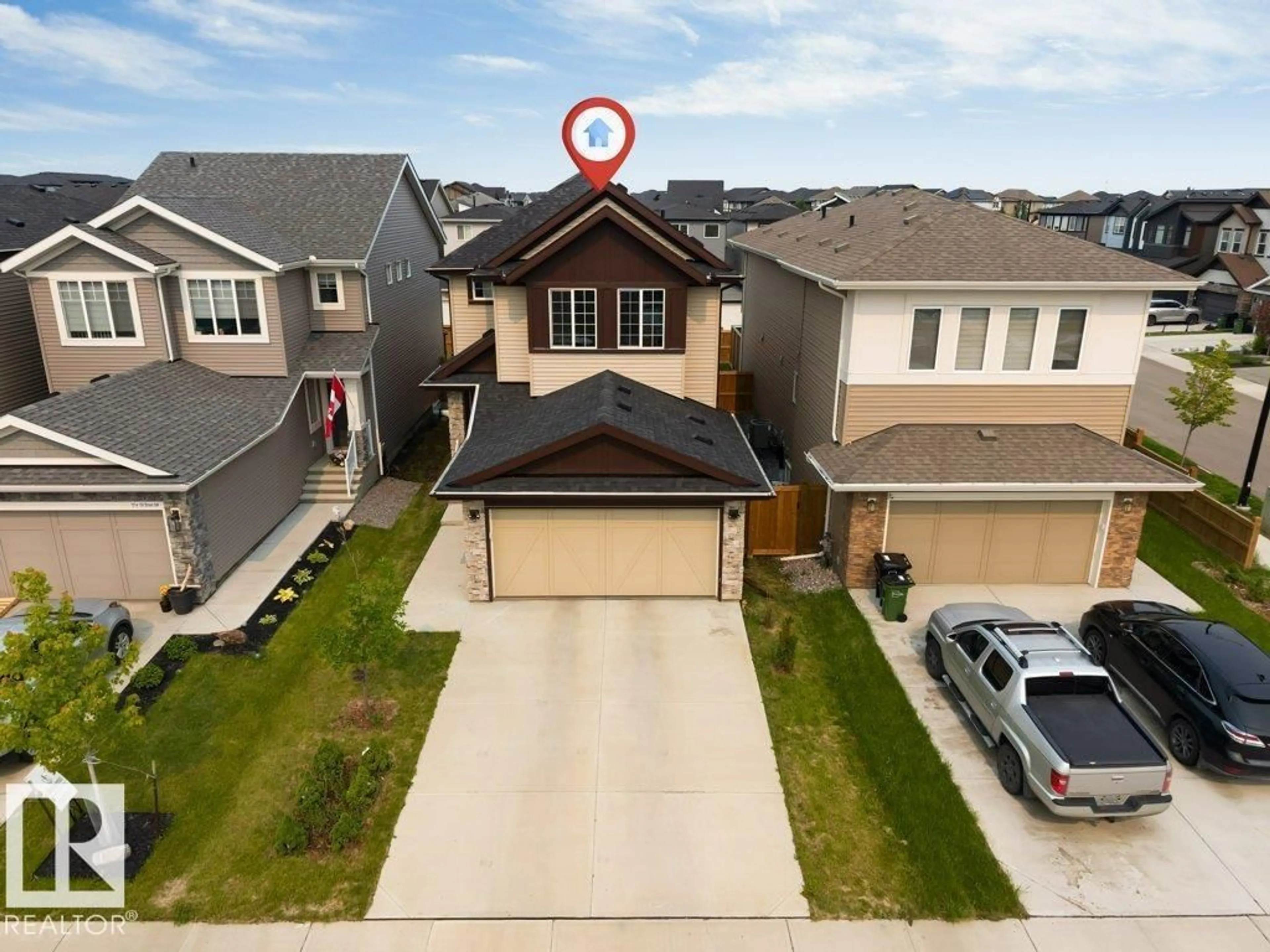 A pic from outside/outdoor area/front of a property/back of a property/a pic from drone, street for SW - 1910 159 ST, Edmonton Alberta T6W4X7