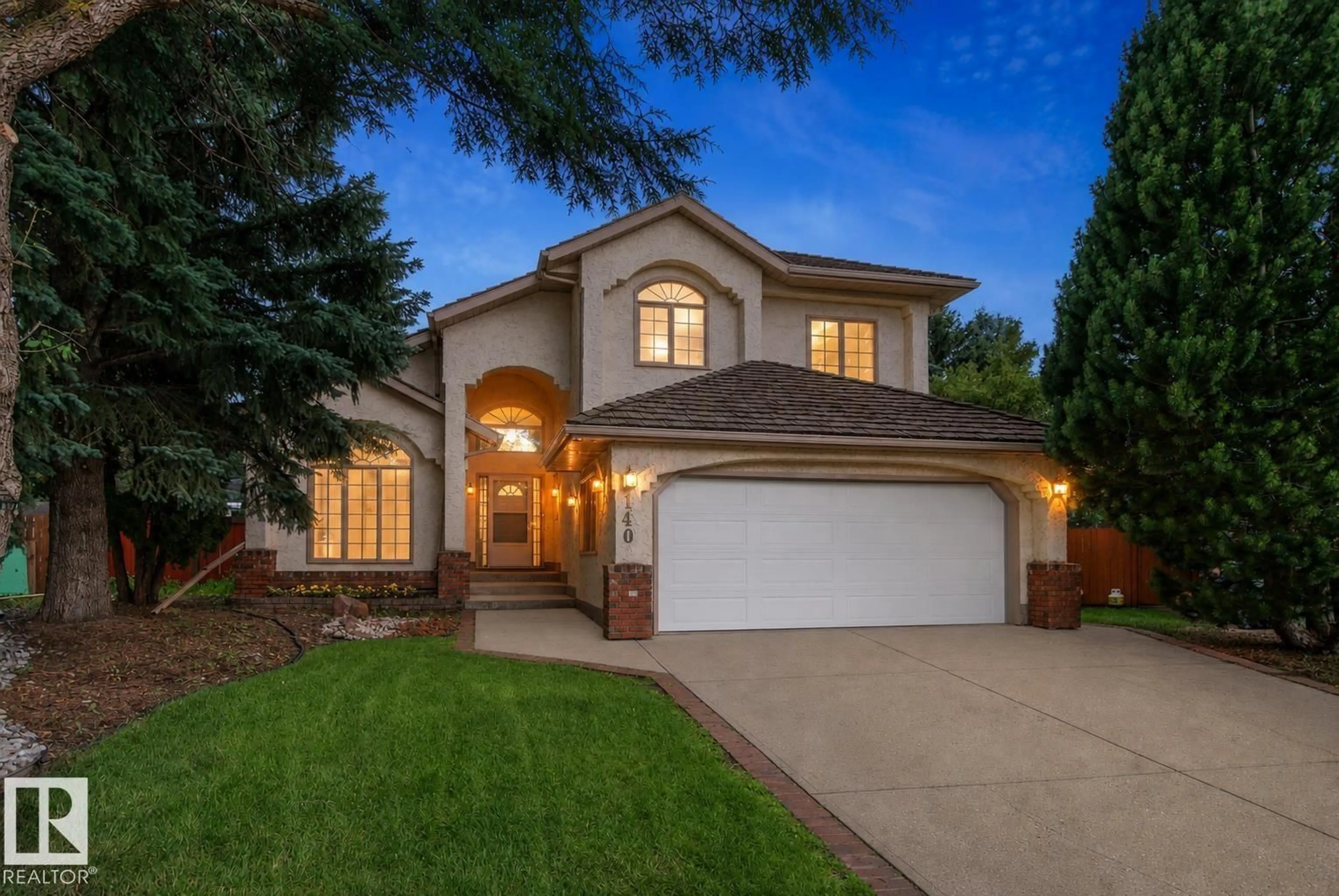 Home with brick exterior material, street for 140 HEALY RD, Edmonton Alberta T6R1V9