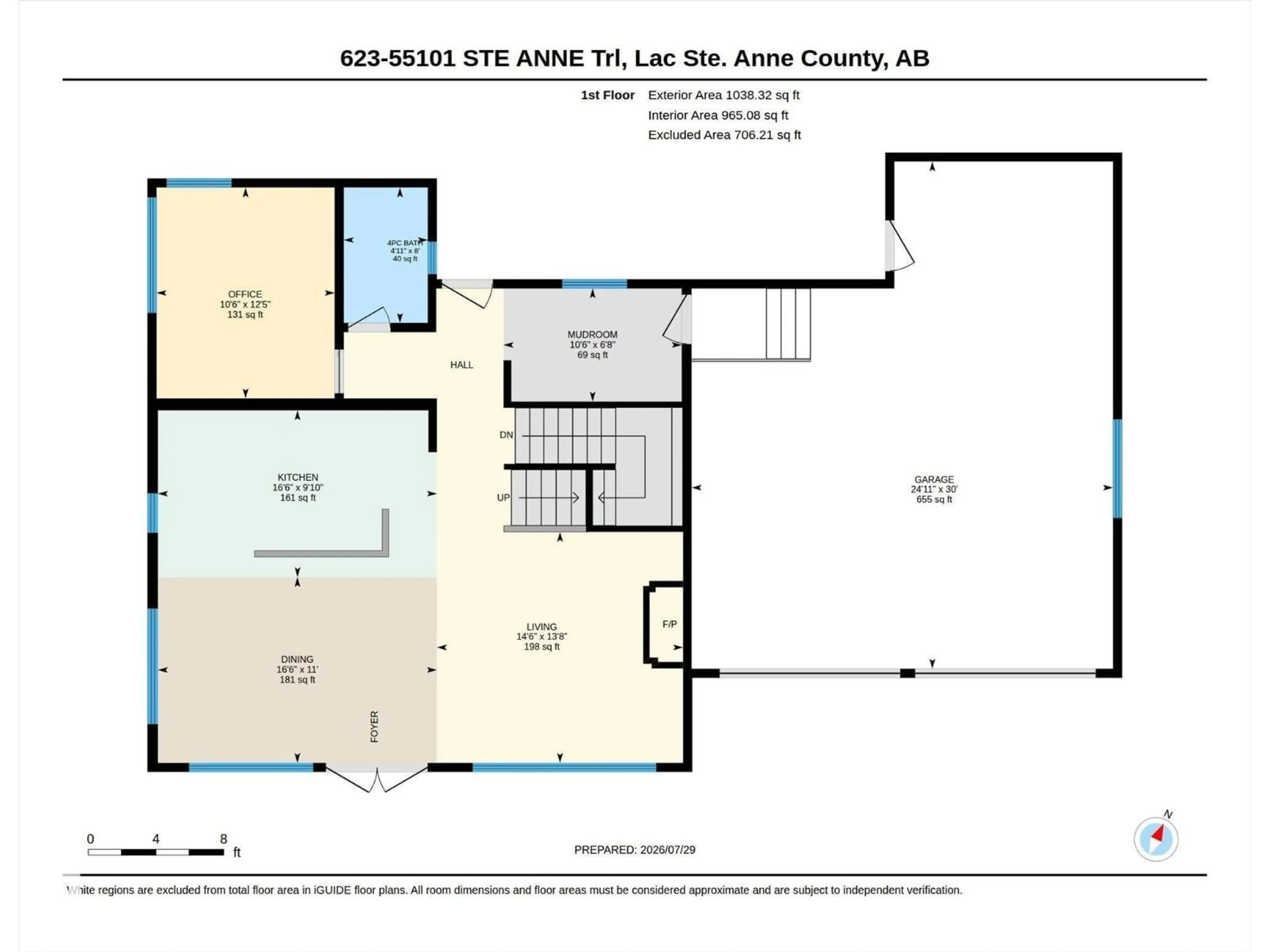Floor plan for STE. 55101 - 623 ANNE TR, Rural Lac Ste. Anne County Alberta T0E1A1