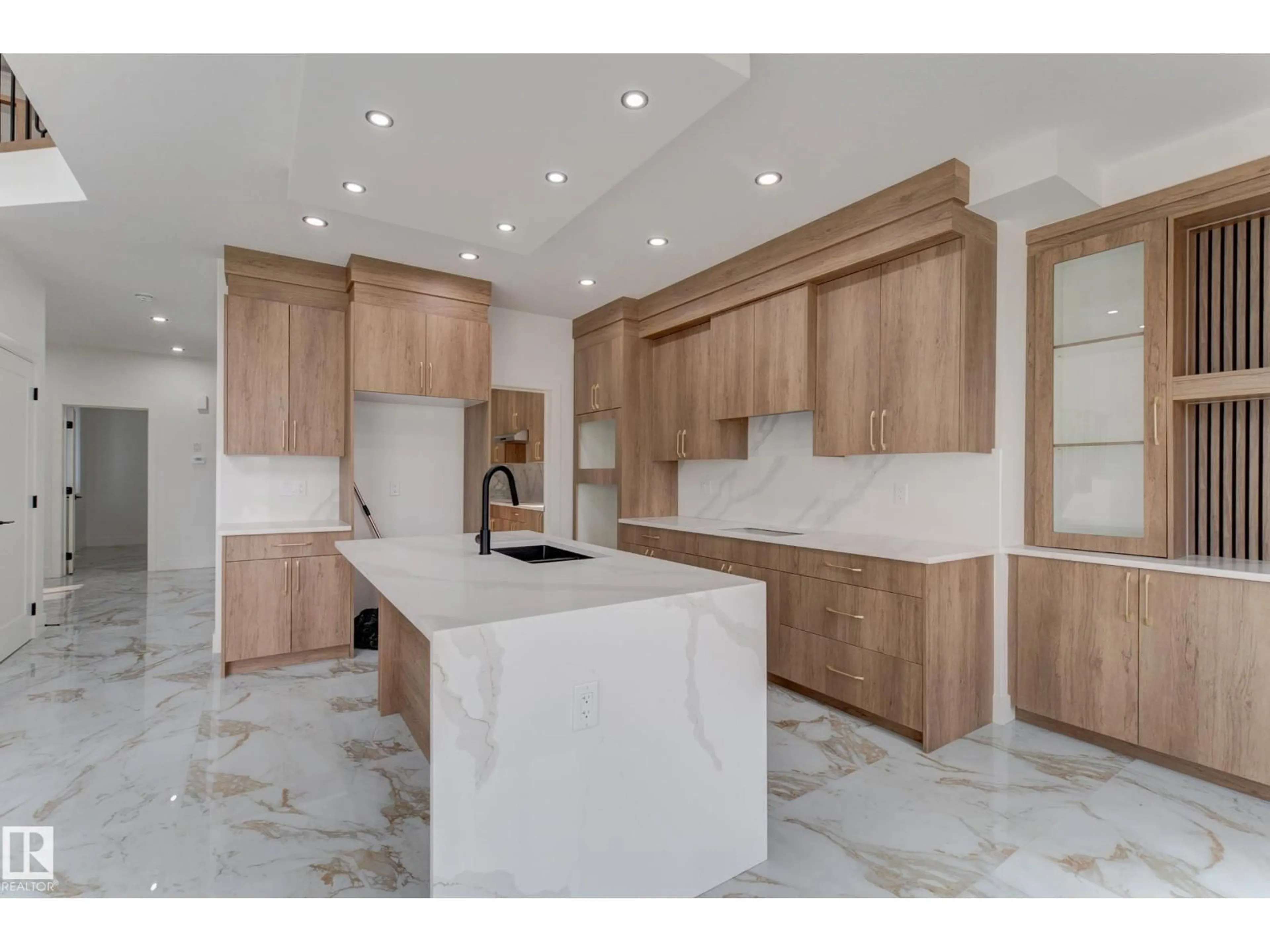 Open concept kitchen, ceramic/tile floor for 4723 17 AV, Edmonton Alberta T6X0P6