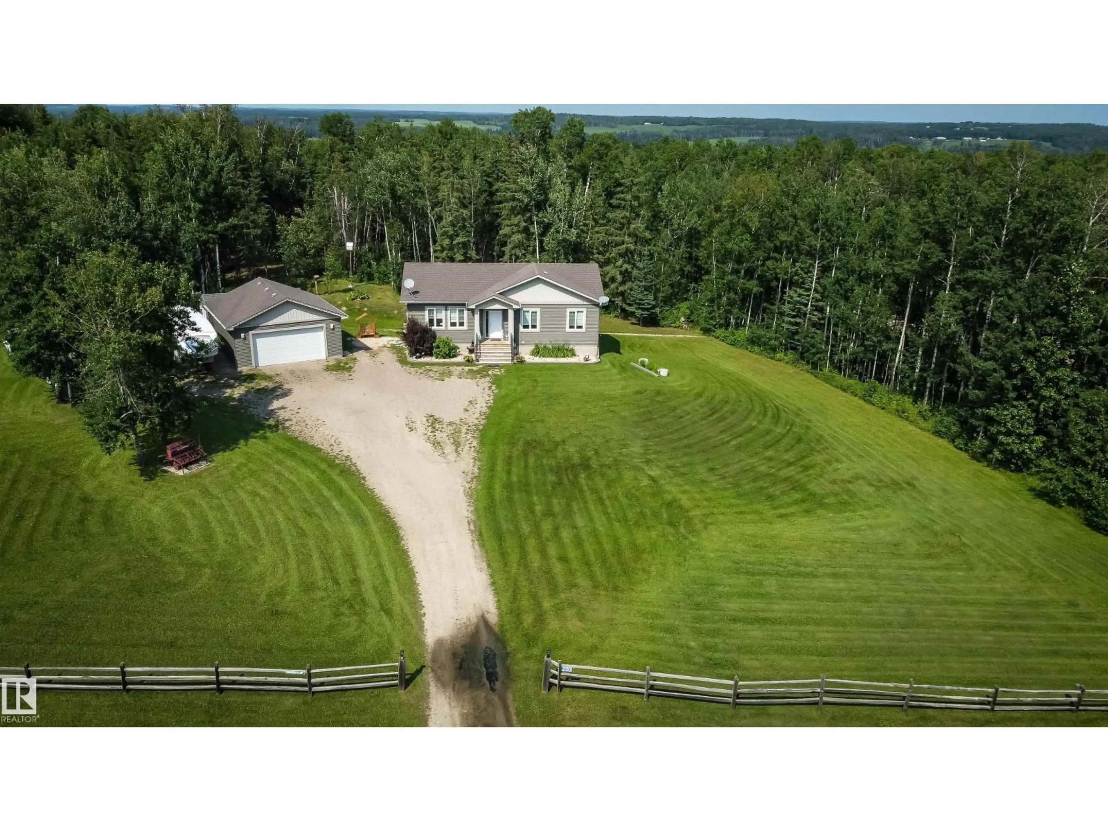 A pic from outside/outdoor area/front of a property/back of a property/a pic from drone, unknown for 200 55108 RGE ROAD 15, Rural Lac Ste. Anne County Alberta T0E1V0