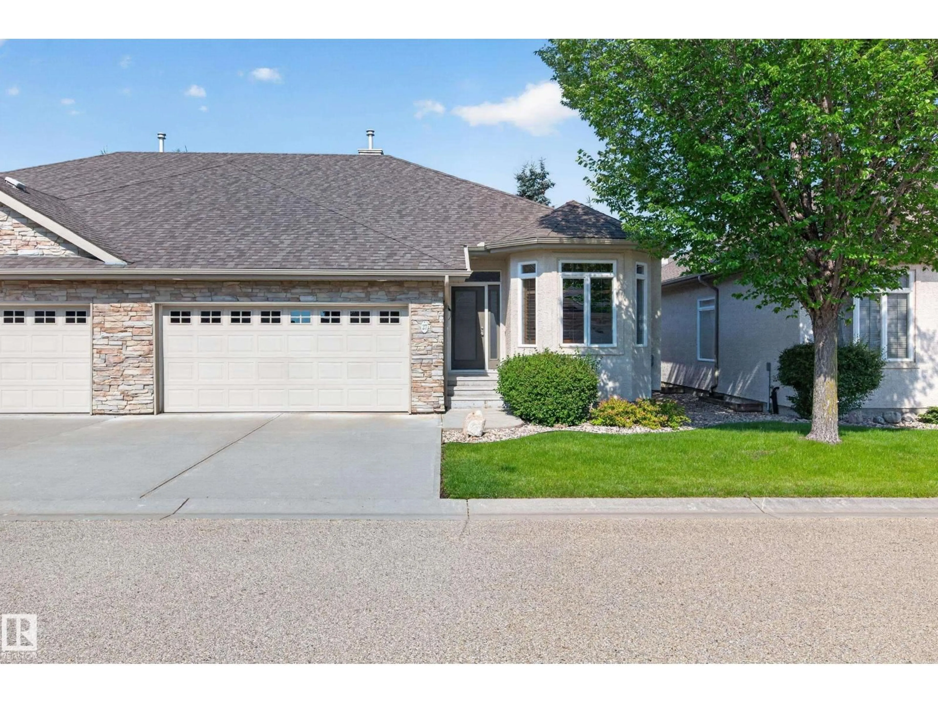Home with vinyl exterior material, street for 61 - 27 LAFLEUR DR, St. Albert Alberta T8N0X5