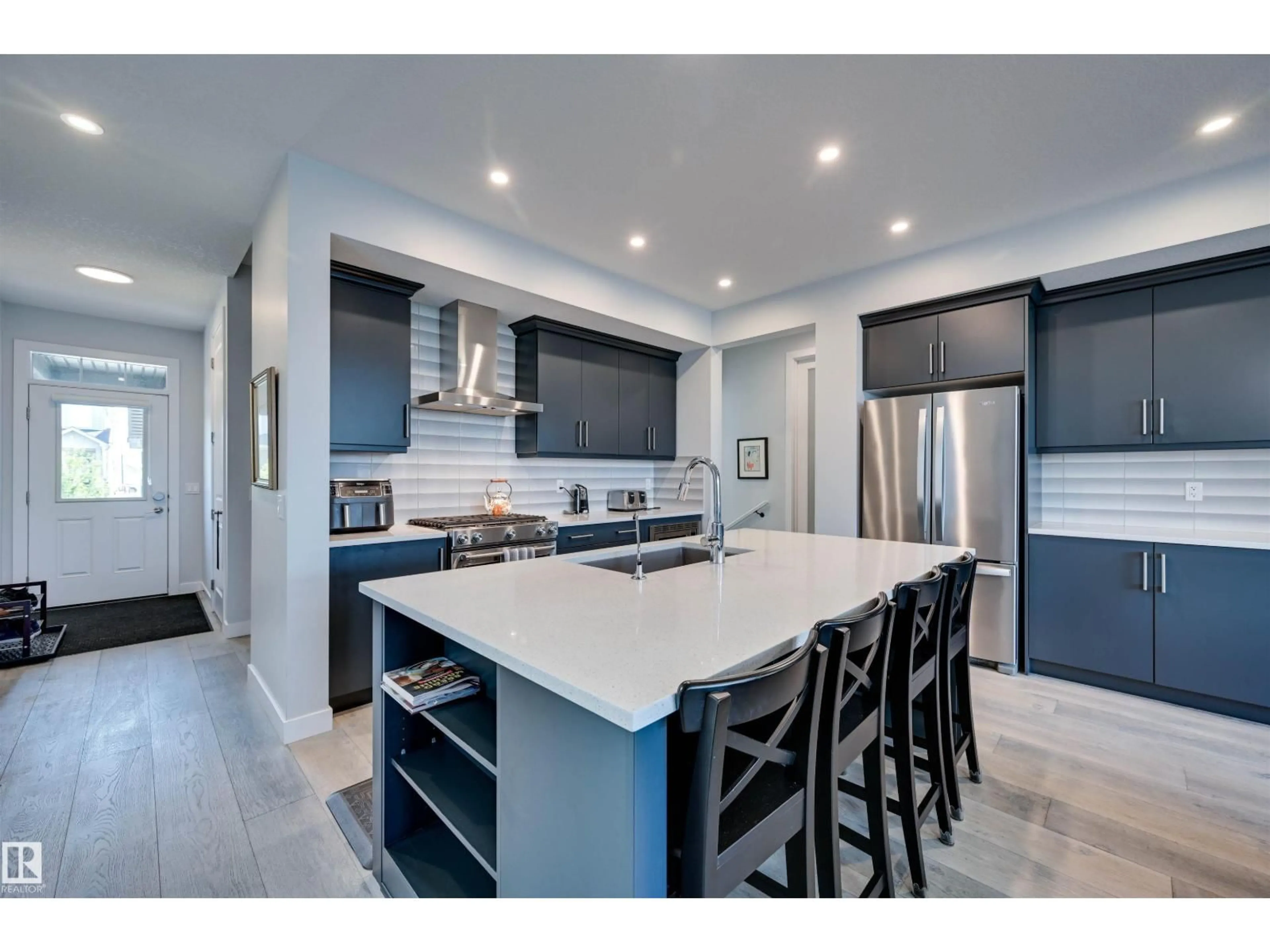 Open concept kitchen, ceramic/tile floor for GR SW - 4436 KINSELLA GREEN, Edmonton Alberta T6W4K1