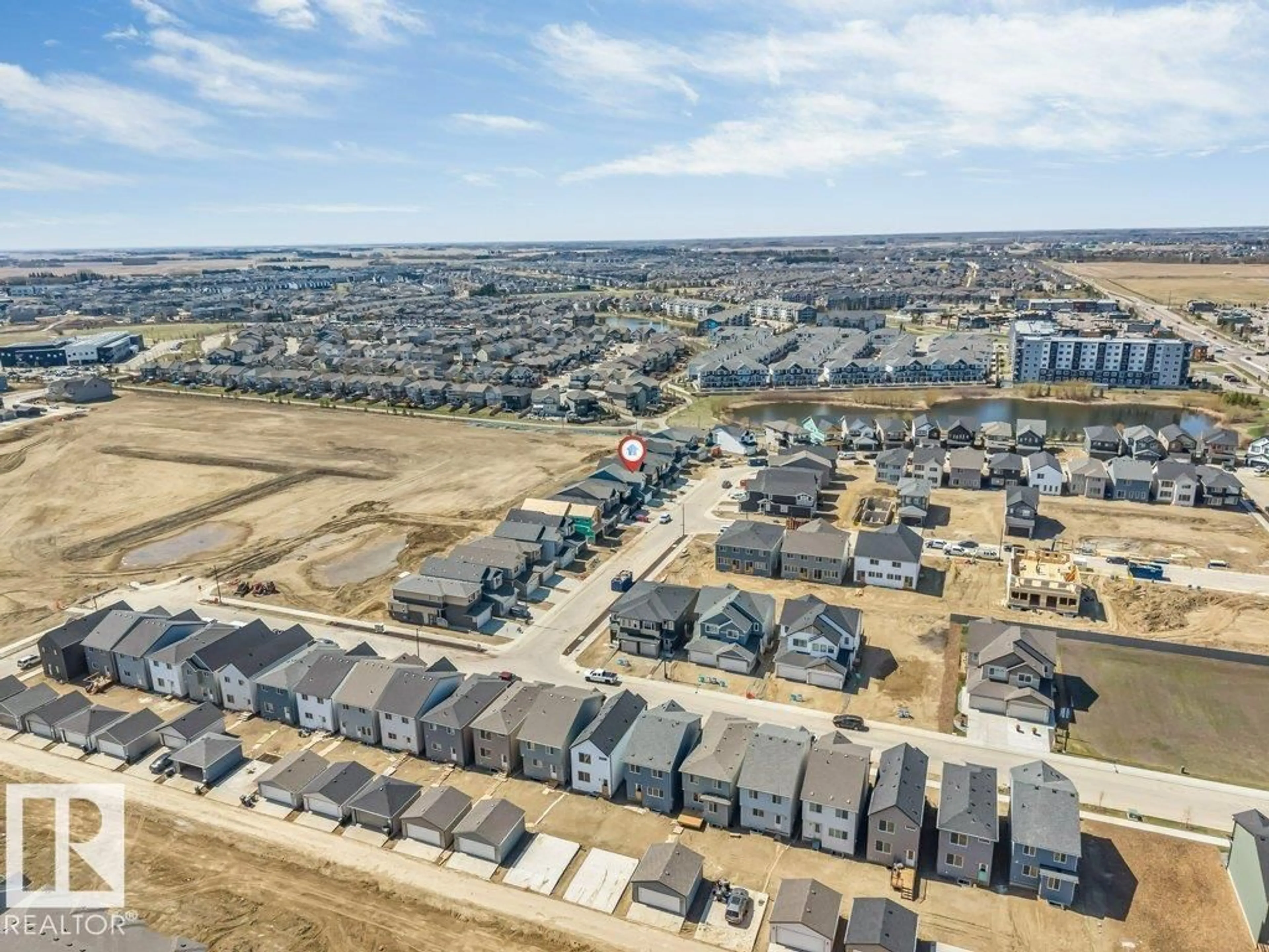 A pic from outside/outdoor area/front of a property/back of a property/a pic from drone, street for 1116 CRISTALL CR, Edmonton Alberta T6W5S9