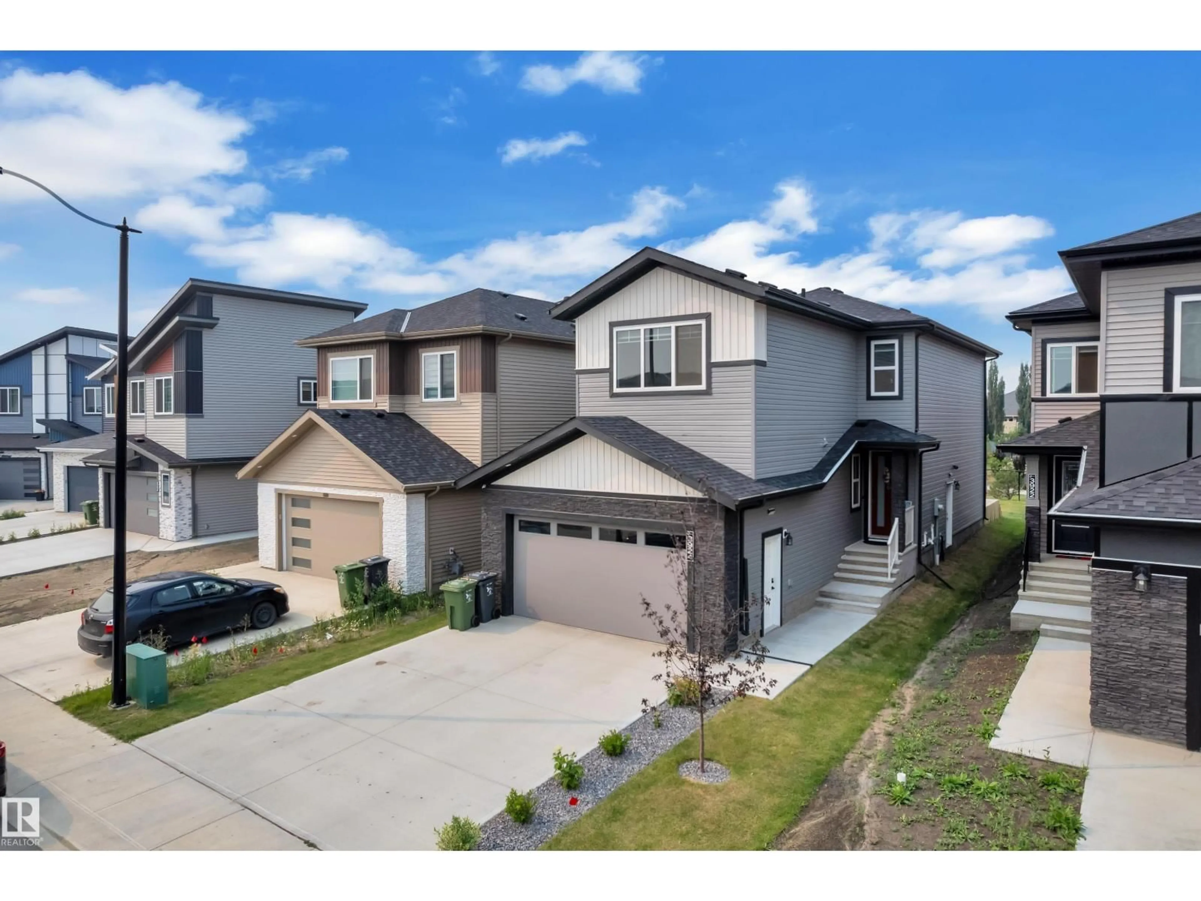 A pic from outside/outdoor area/front of a property/back of a property/a pic from drone, street for 3924 41 AV, Beaumont Alberta T4X3B6