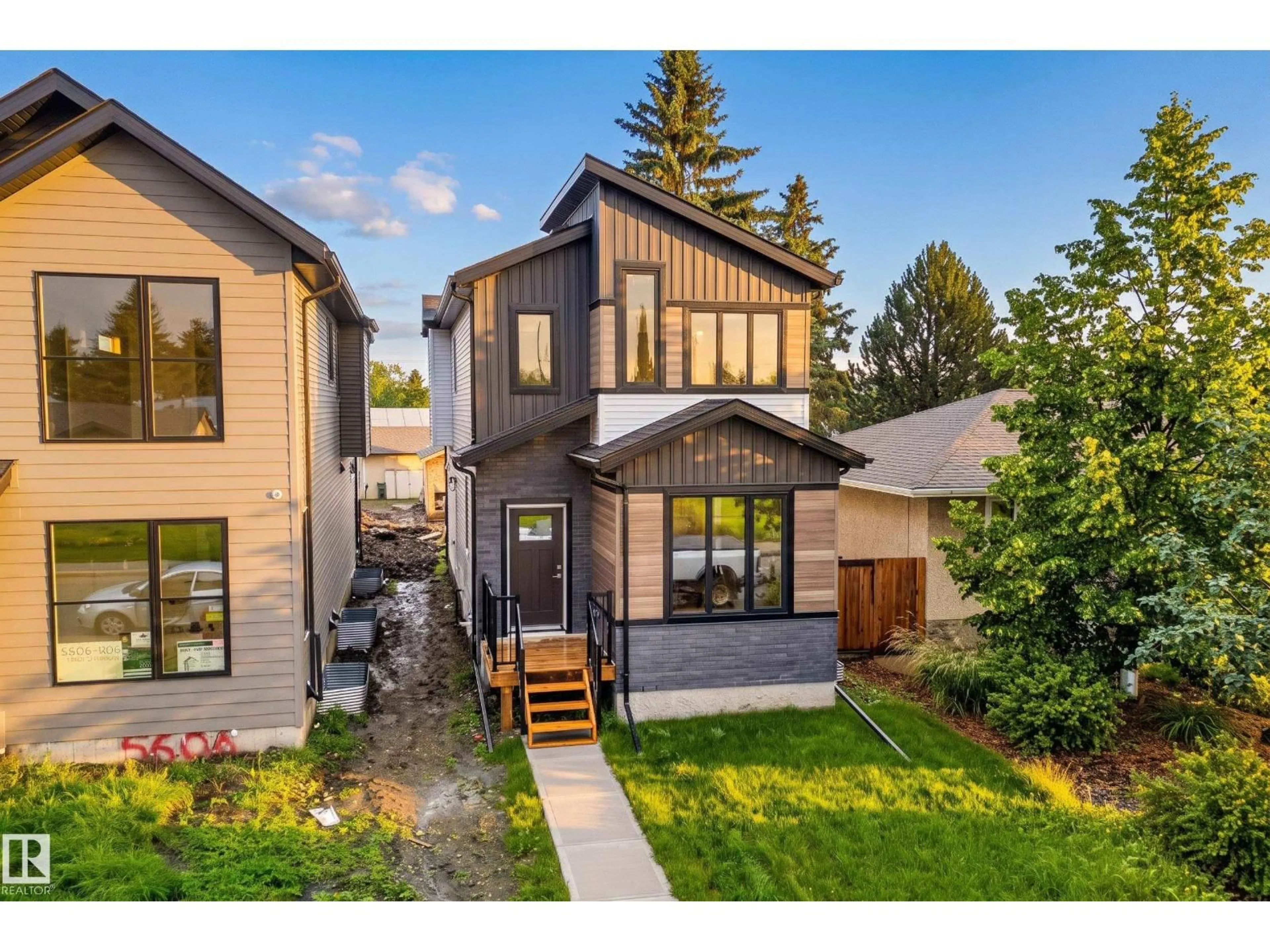 Home with brick exterior material, street for 5604 105 AV, Edmonton Alberta T6A1A6