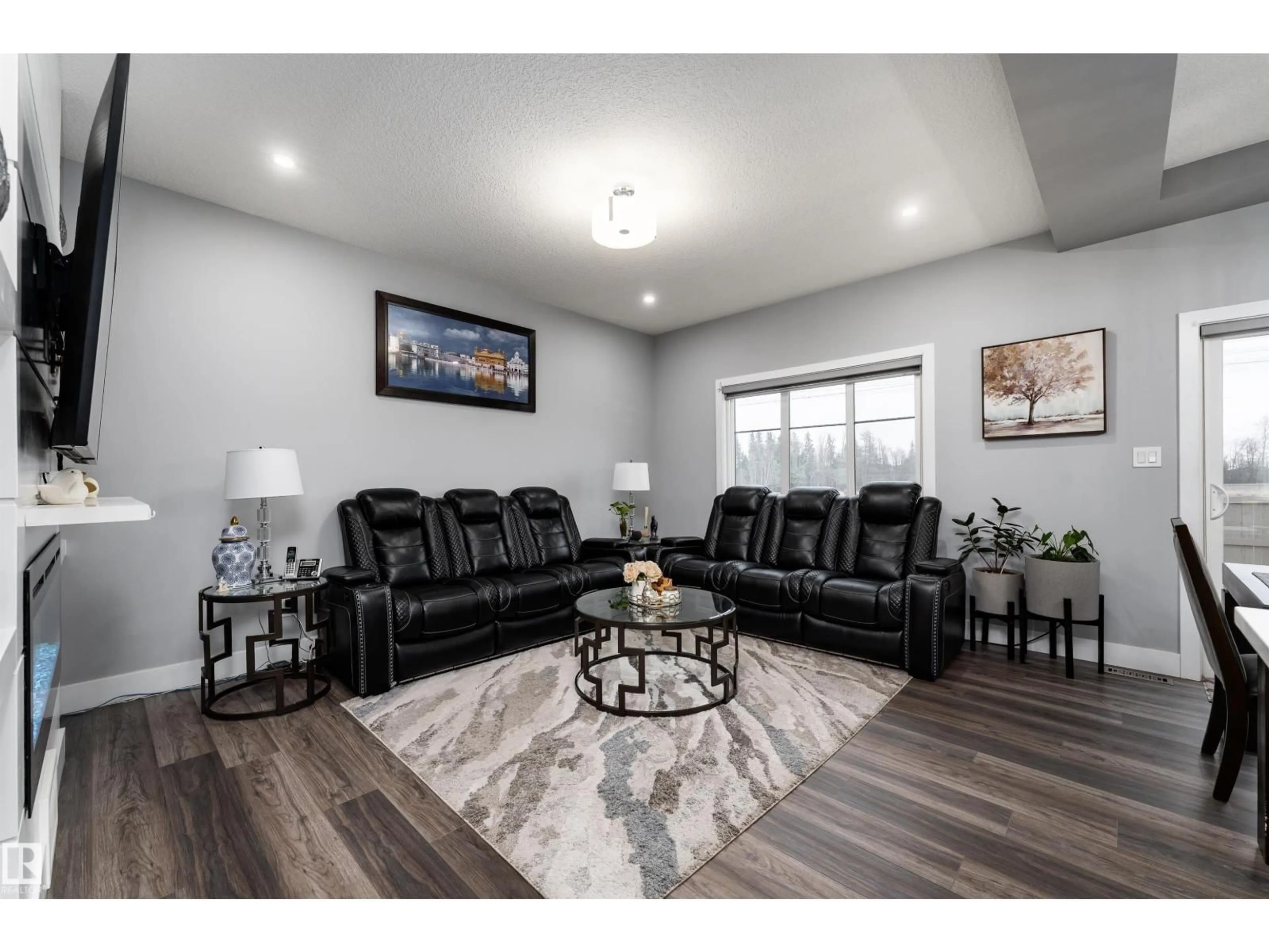 Living room with furniture, unknown for 1613 ENRIGHT WY, Edmonton Alberta T6M0Z3