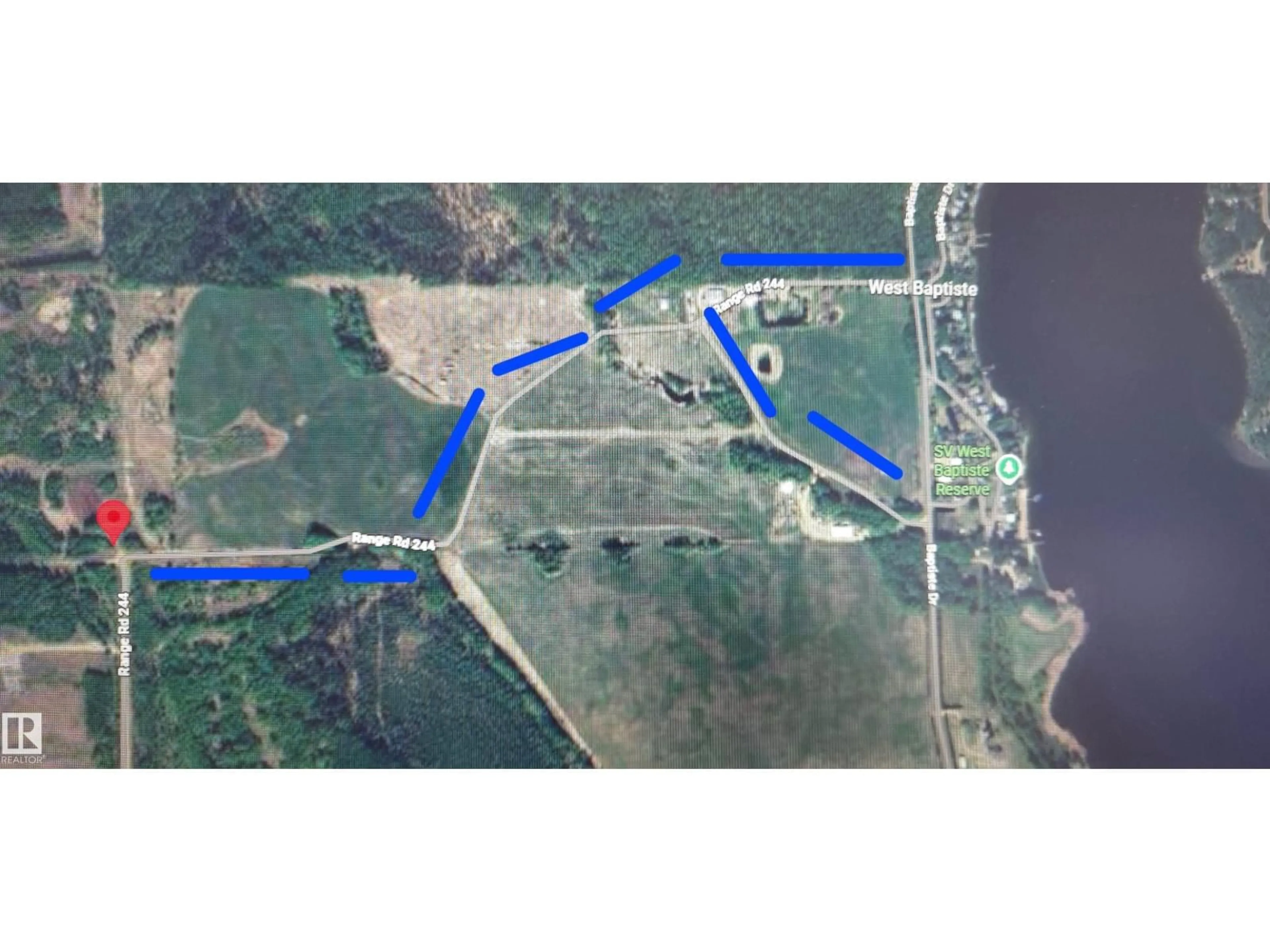 Picture of a map for 243071 TWP RD 664, Rural Athabasca County Alberta T9S1R8