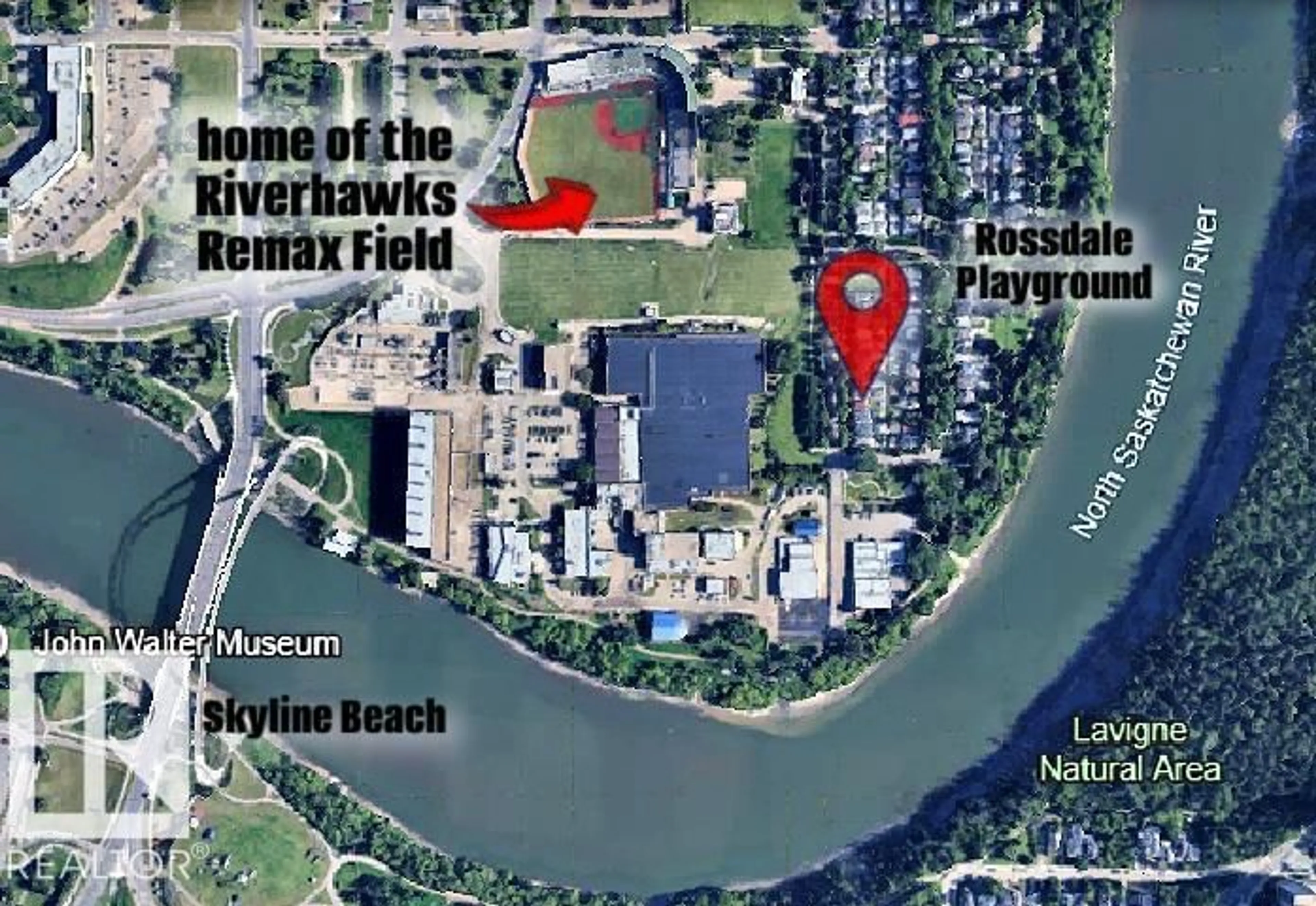Picture of a map for NW - 9413 101 ST, Edmonton Alberta T5K0W5