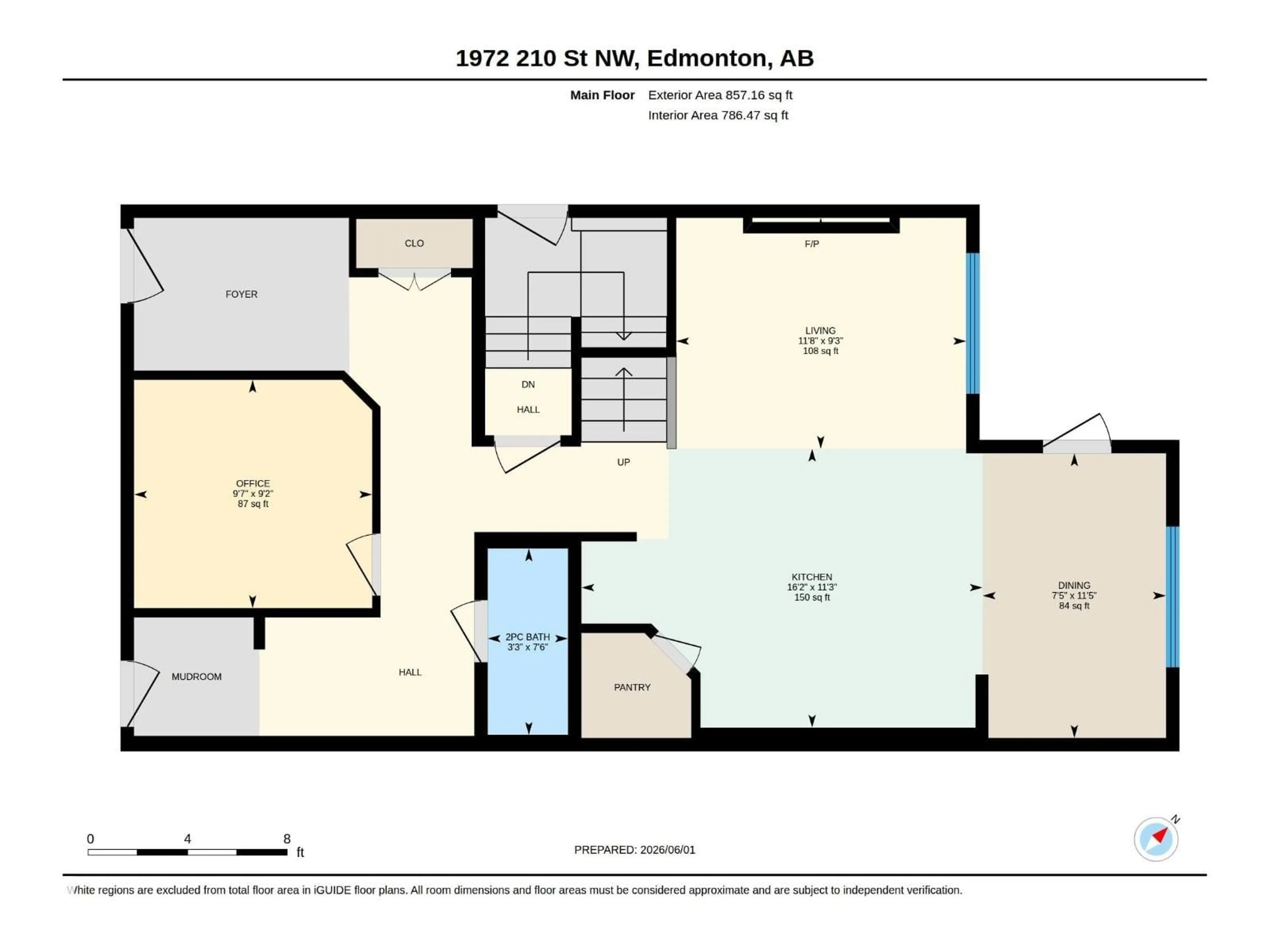 Floor plan for NW - 1972 210 ST, Edmonton Alberta T6M3H5