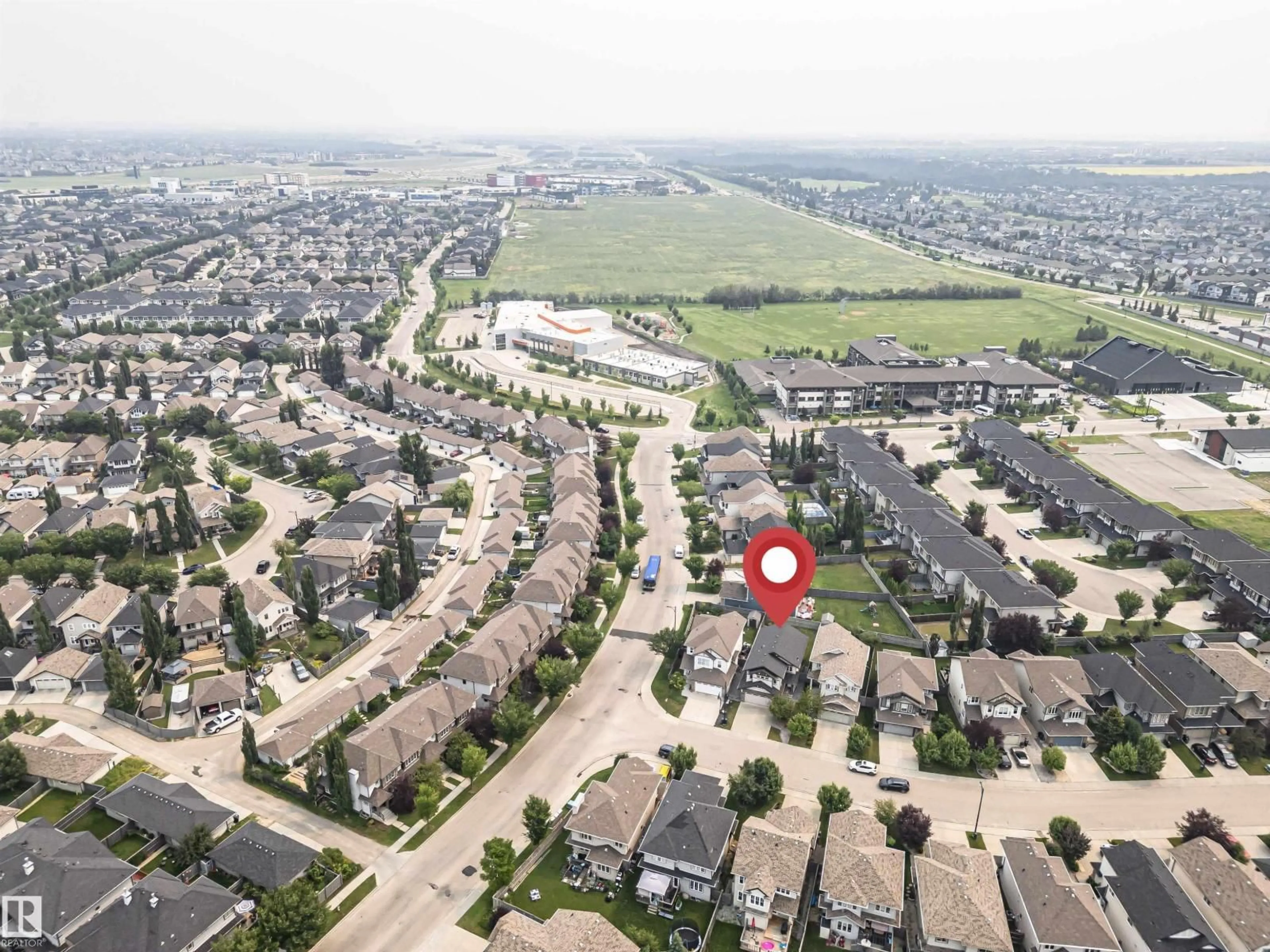 A pic from outside/outdoor area/front of a property/back of a property/a pic from drone, street for 2605 ANDERSON CR, Edmonton Alberta T6W0K9