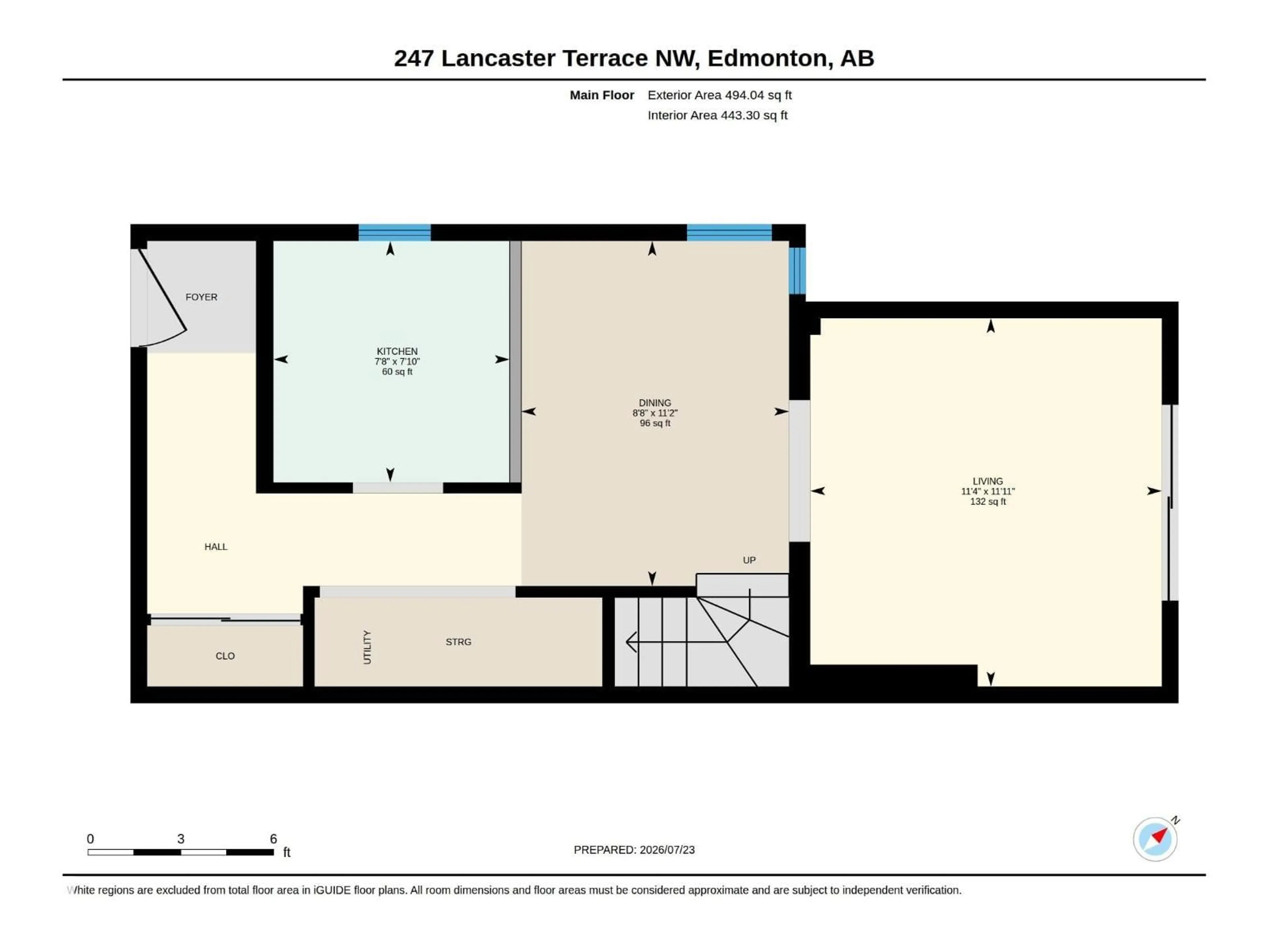 Floor plan for 247 LANCASTER TC, Edmonton Alberta T5X5T5