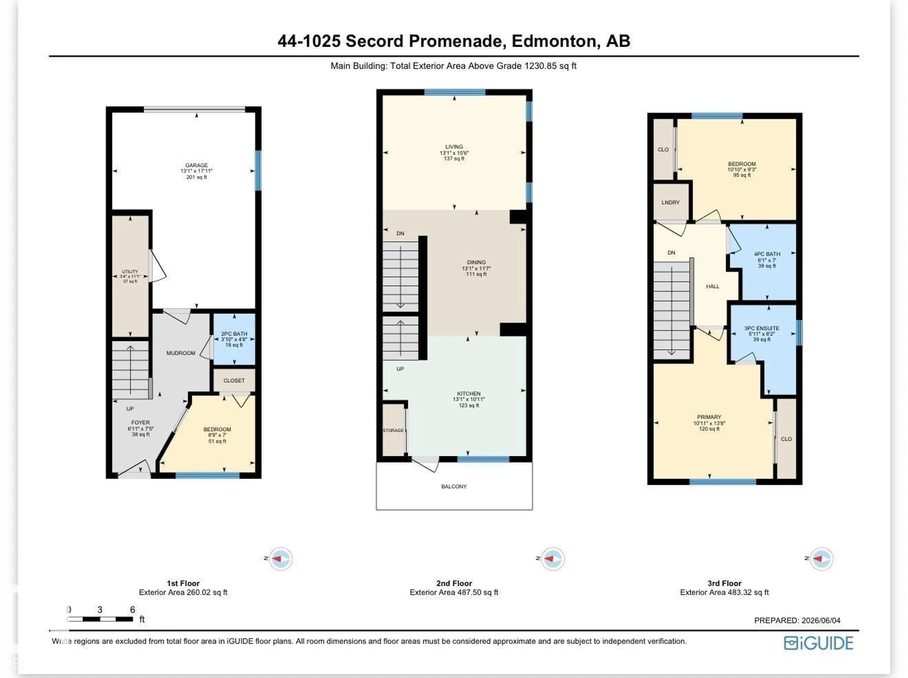 Floor plan for #44 - 1025 SECORD PM NW, Edmonton Alberta T5T7V4