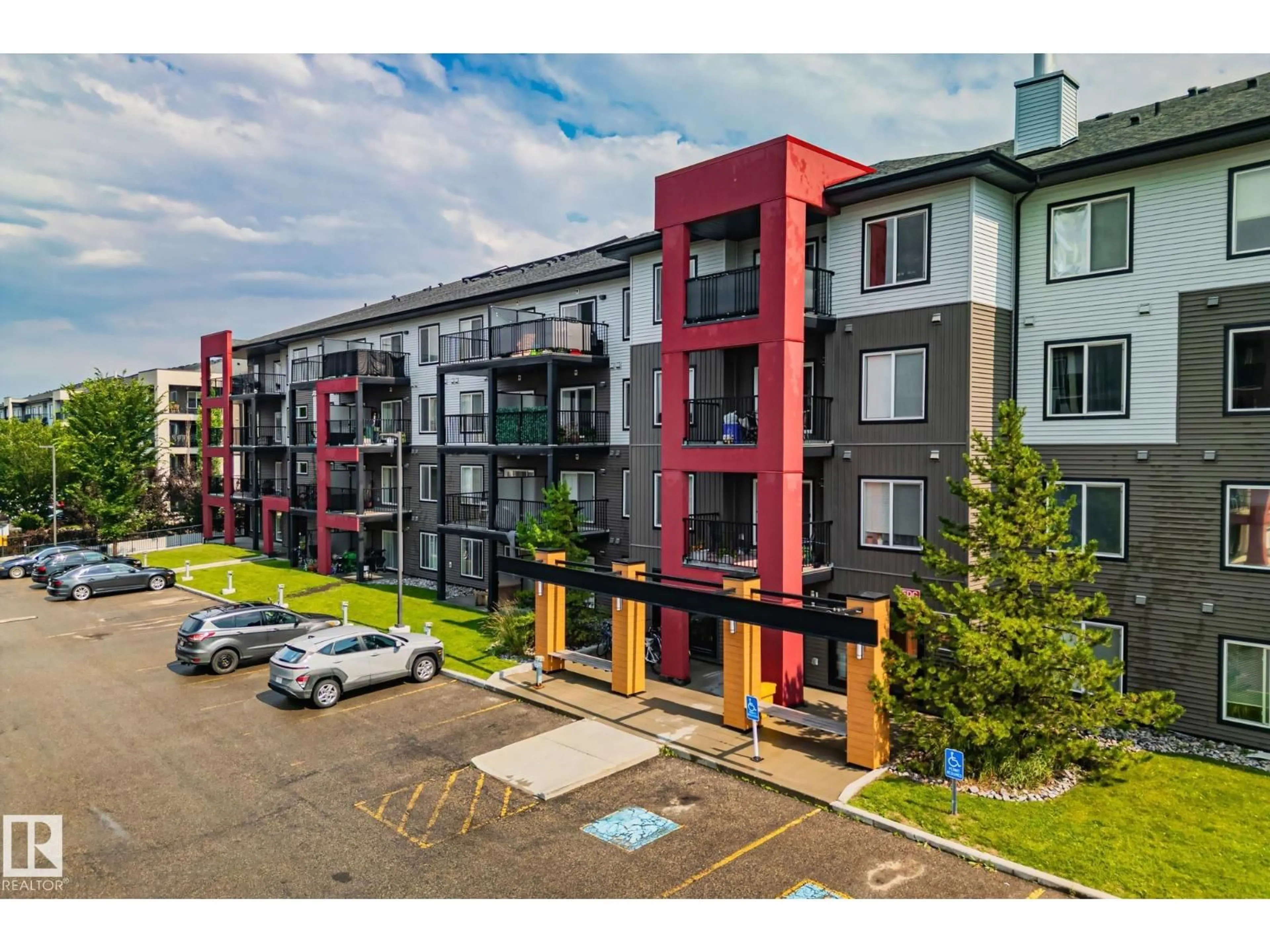 A pic from outside/outdoor area/front of a property/back of a property/a pic from drone, unknown for 344 - 226 WINDERMERE RD, Edmonton Alberta T6W2P2