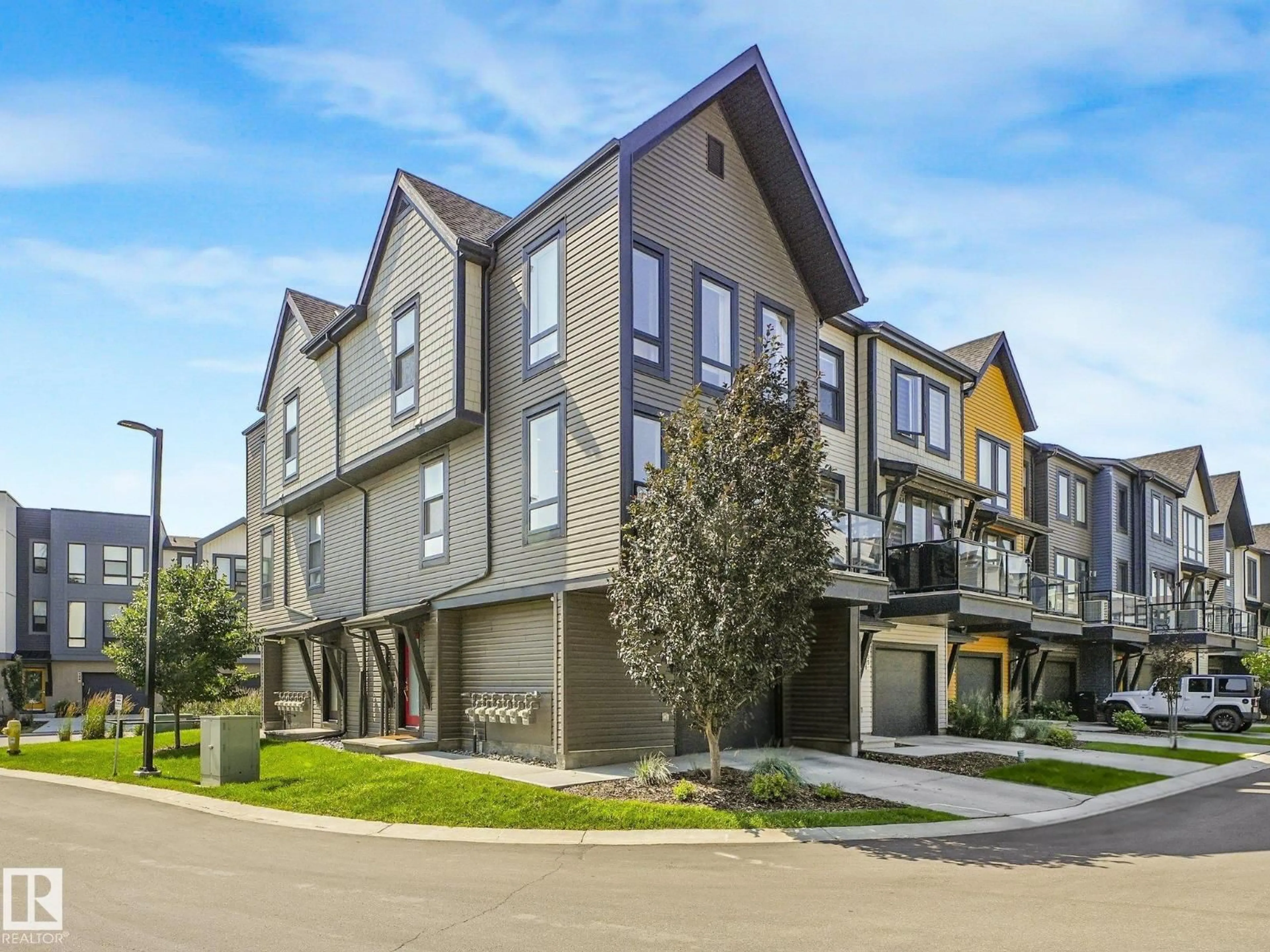 Home with vinyl exterior material, street for #106 - 1304 RUTHERFORD RD, Edmonton Alberta T6W0B4