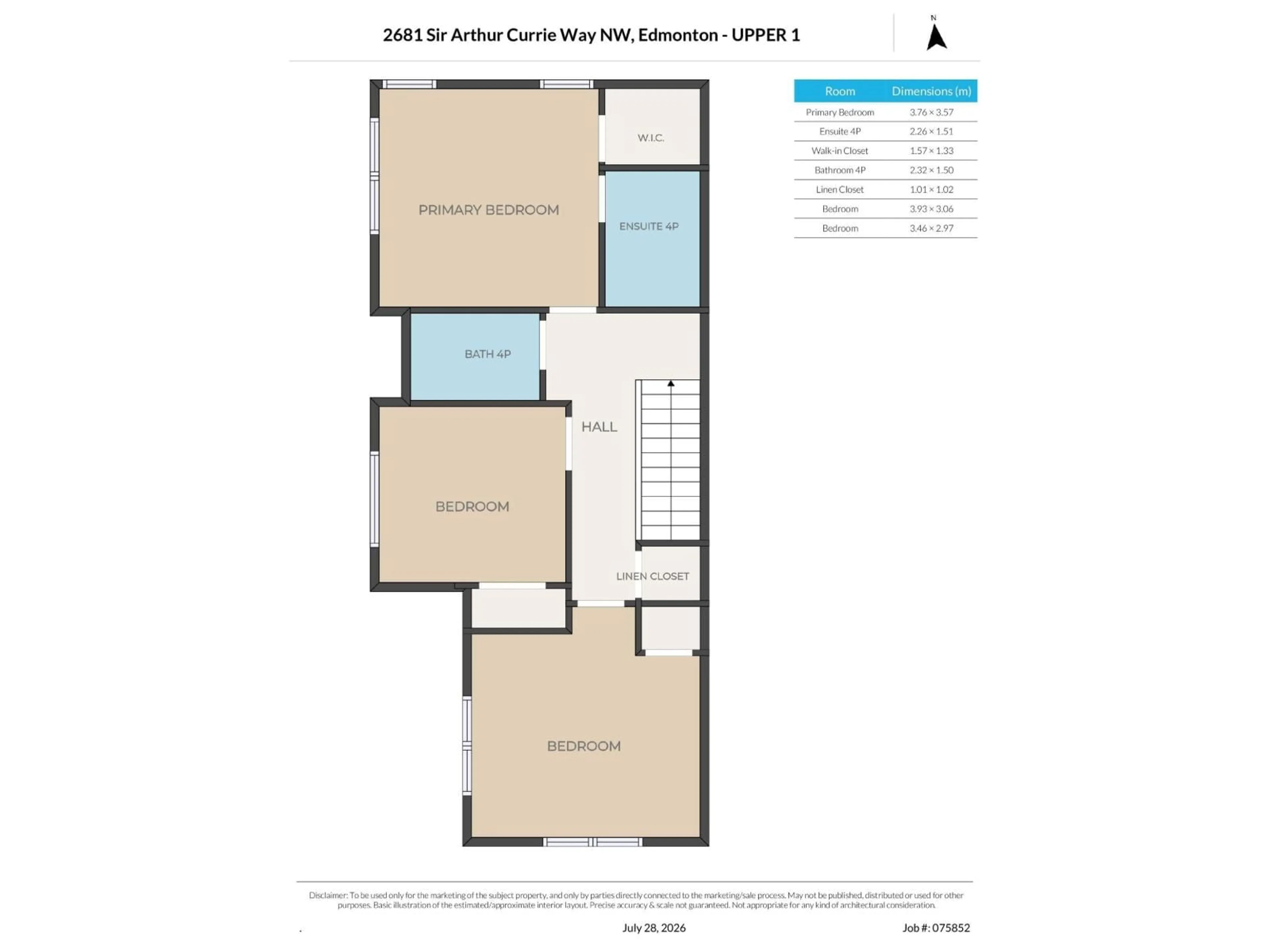 Floor plan for 2681 SIR ARTHUR CURRIE WY, Edmonton Alberta T5E6S8