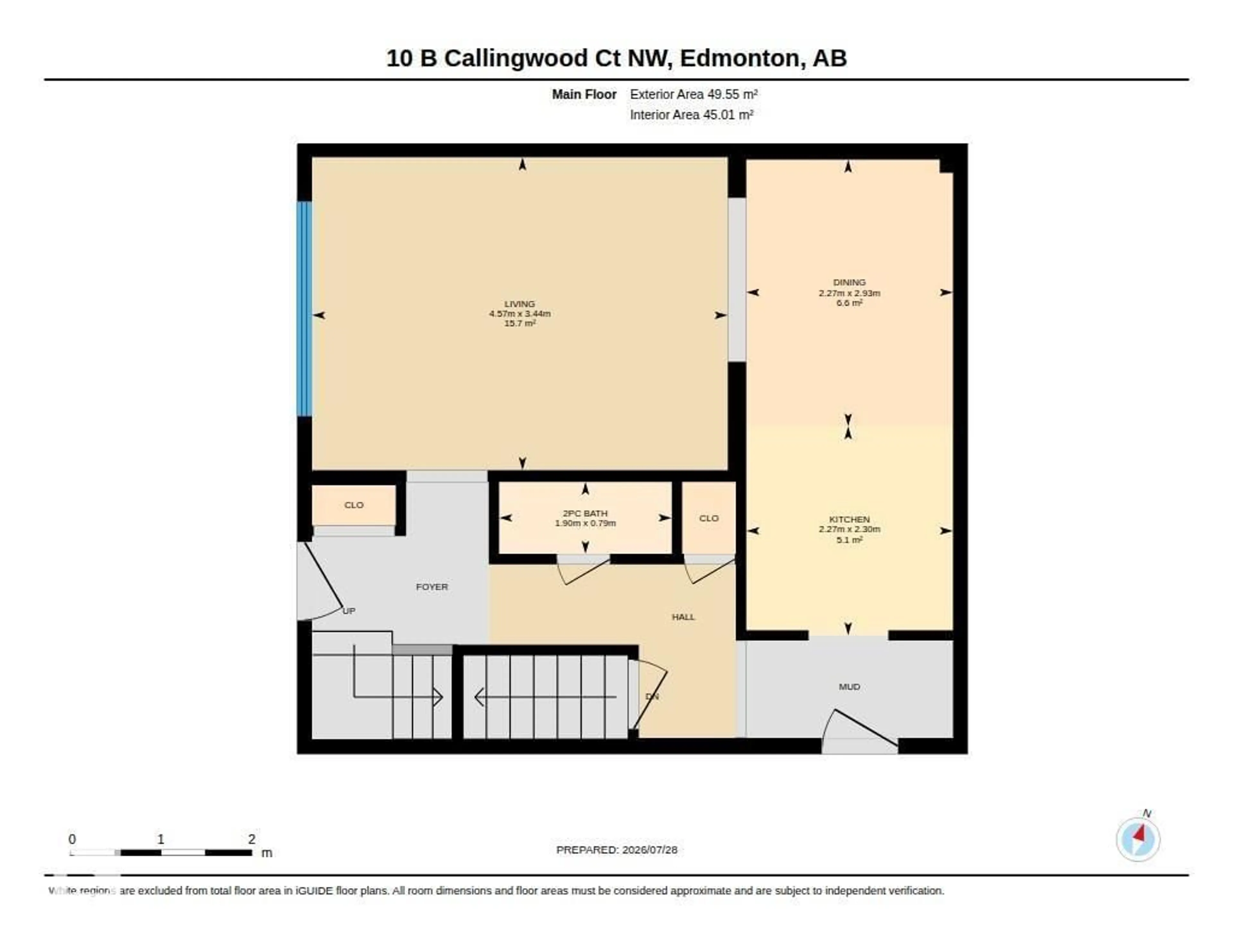 Floor plan for 10B CALLINGWOOD CO, Edmonton Alberta T5T0H5