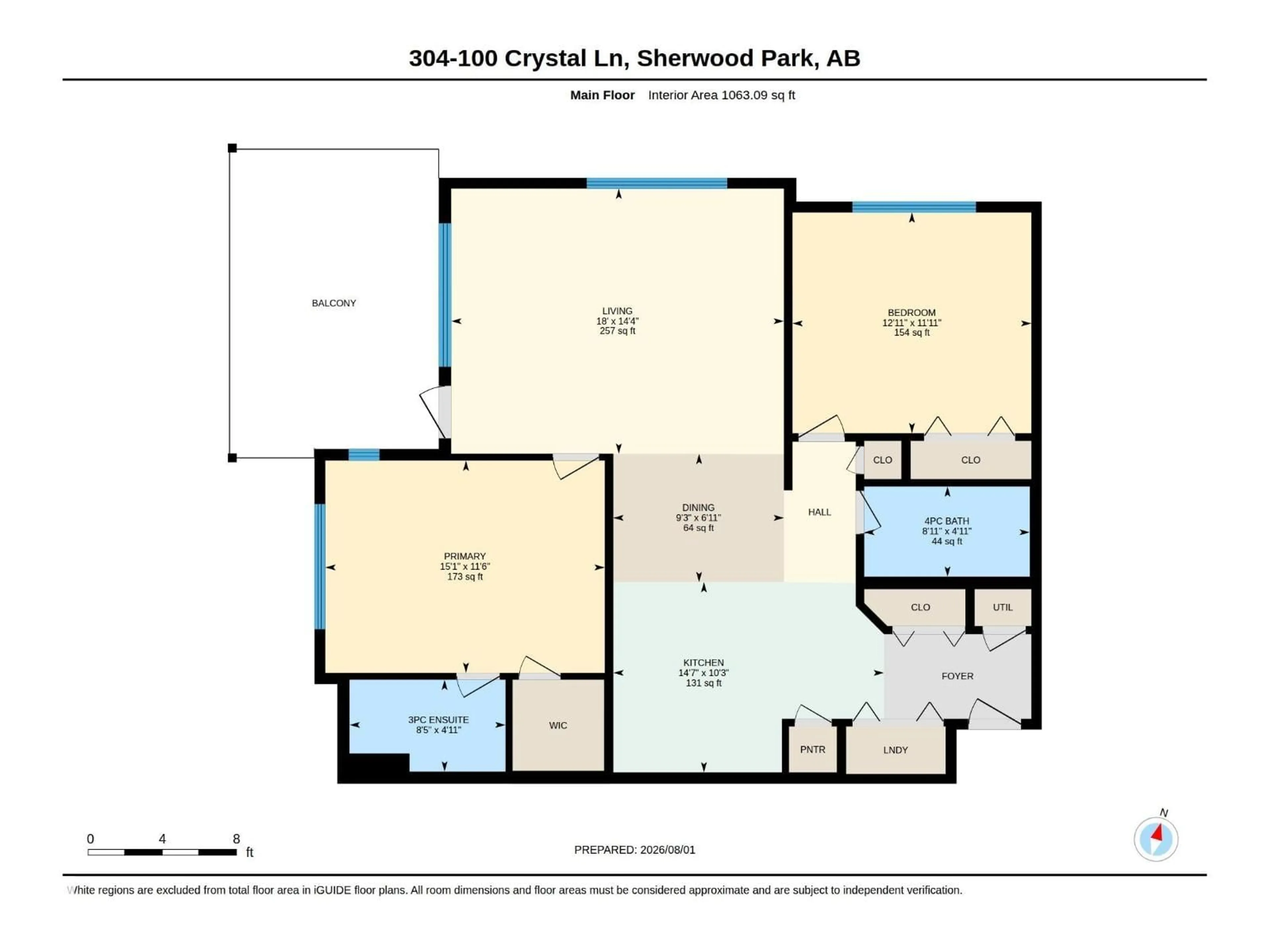 Floor plan for #304 - 100 CRYSTAL LN, Sherwood Park Alberta T8H0P2