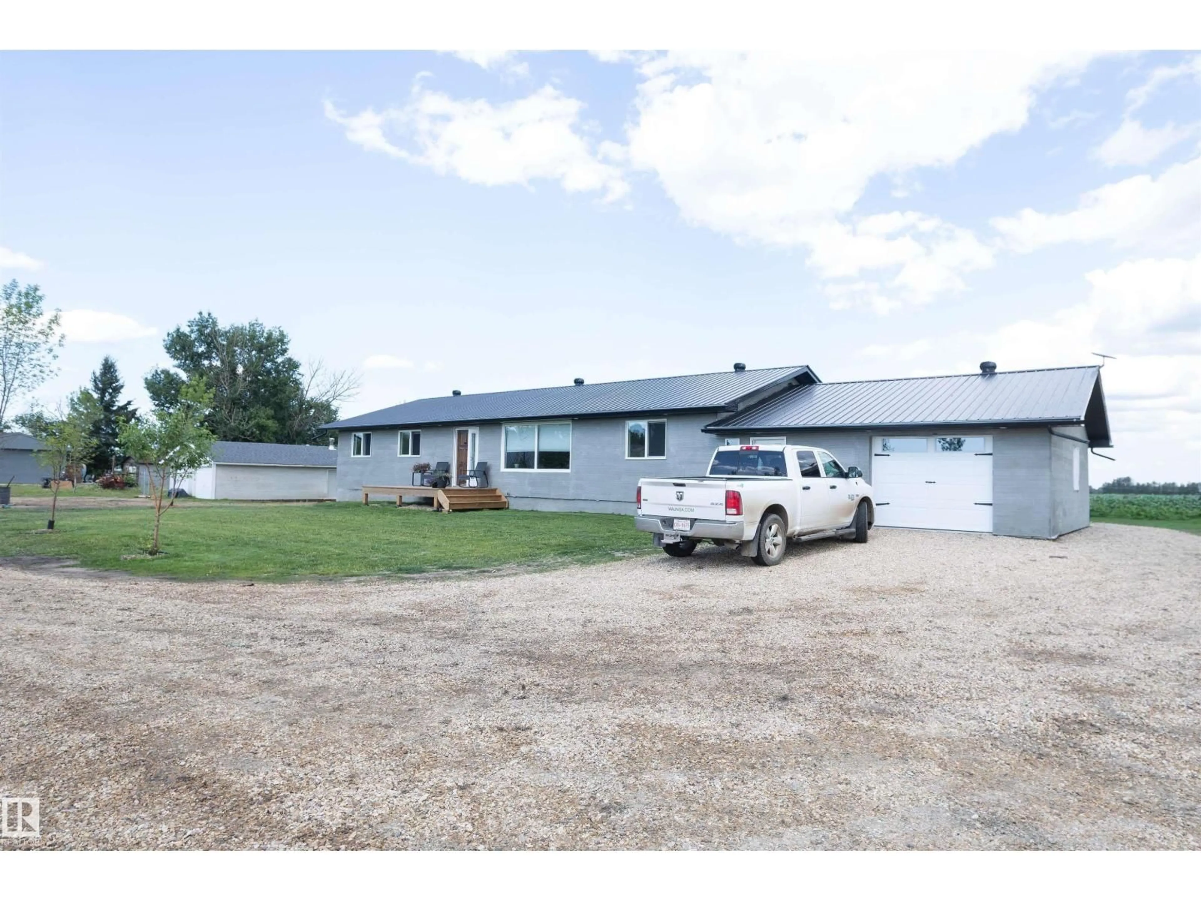 A pic from outside/outdoor area/front of a property/back of a property/a pic from drone, building for 62503A HWY 769, Rural Barrhead County Alberta T0G1R2