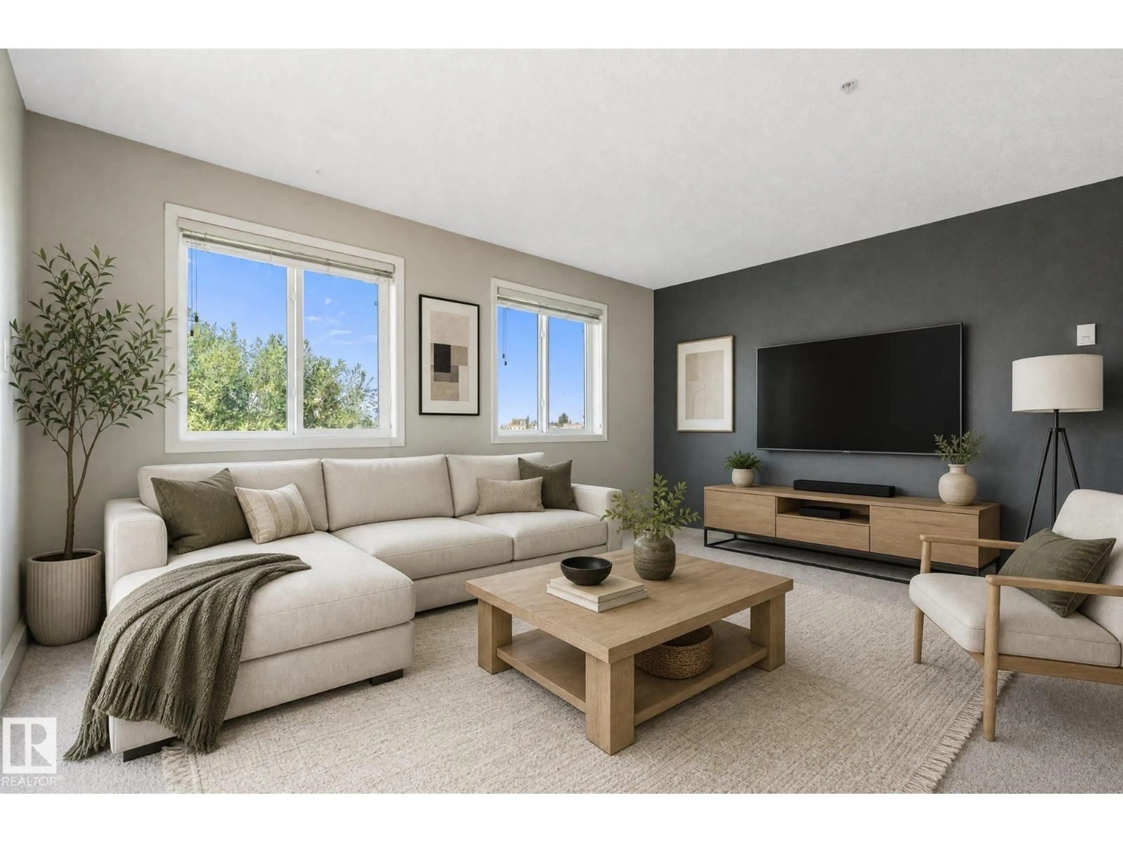 Living room with furniture, unknown for #208 - 4903 47 AV, Stony Plain Alberta T7Z0C8