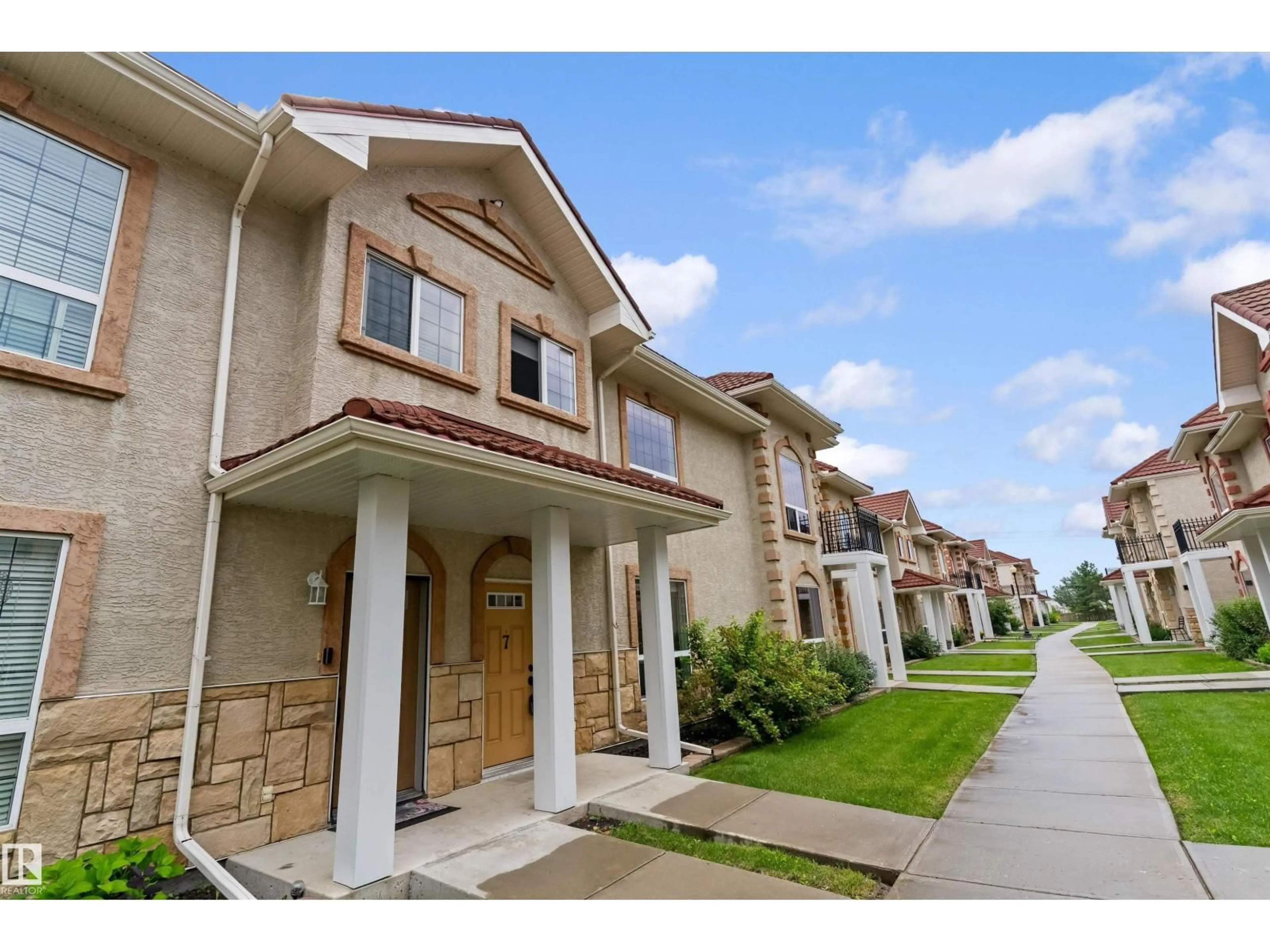 Home with brick exterior material, street for #7 - 13825 155 AV, Edmonton Alberta T6V0B8
