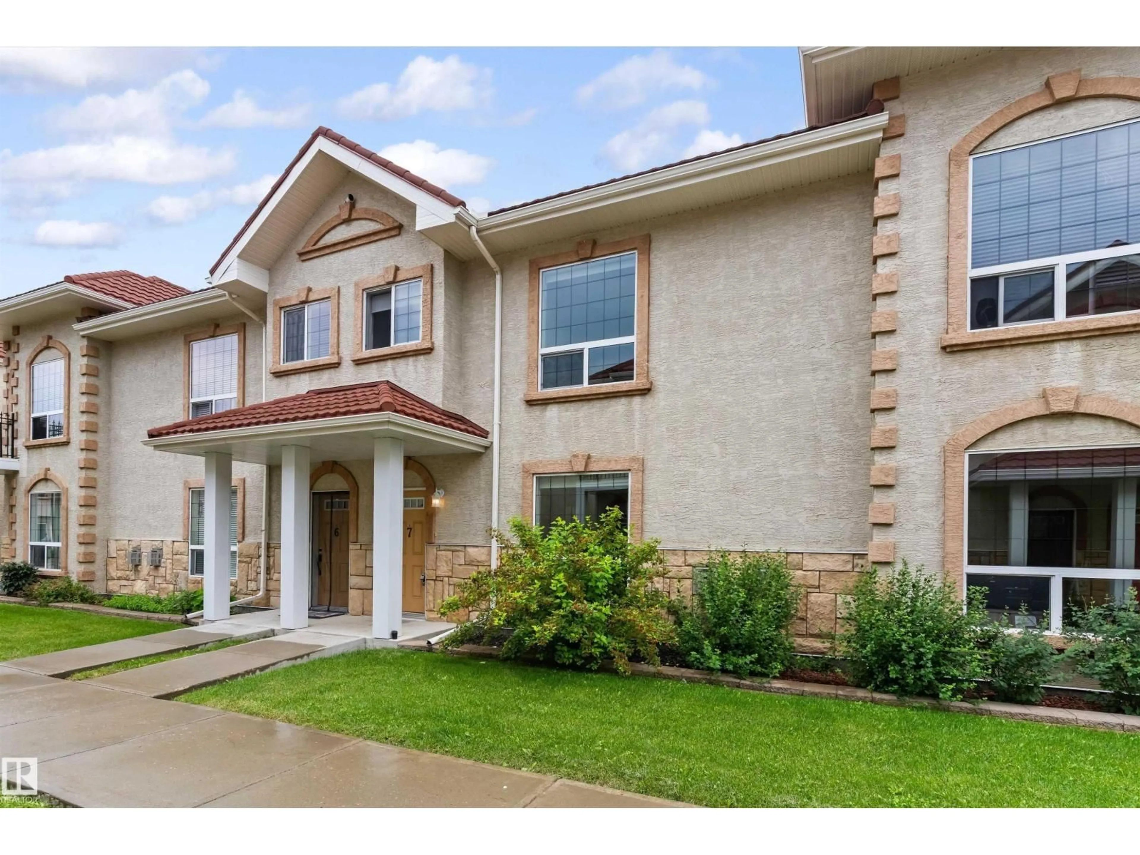 Home with brick exterior material, building for #7 - 13825 155 AV, Edmonton Alberta T6V0B8