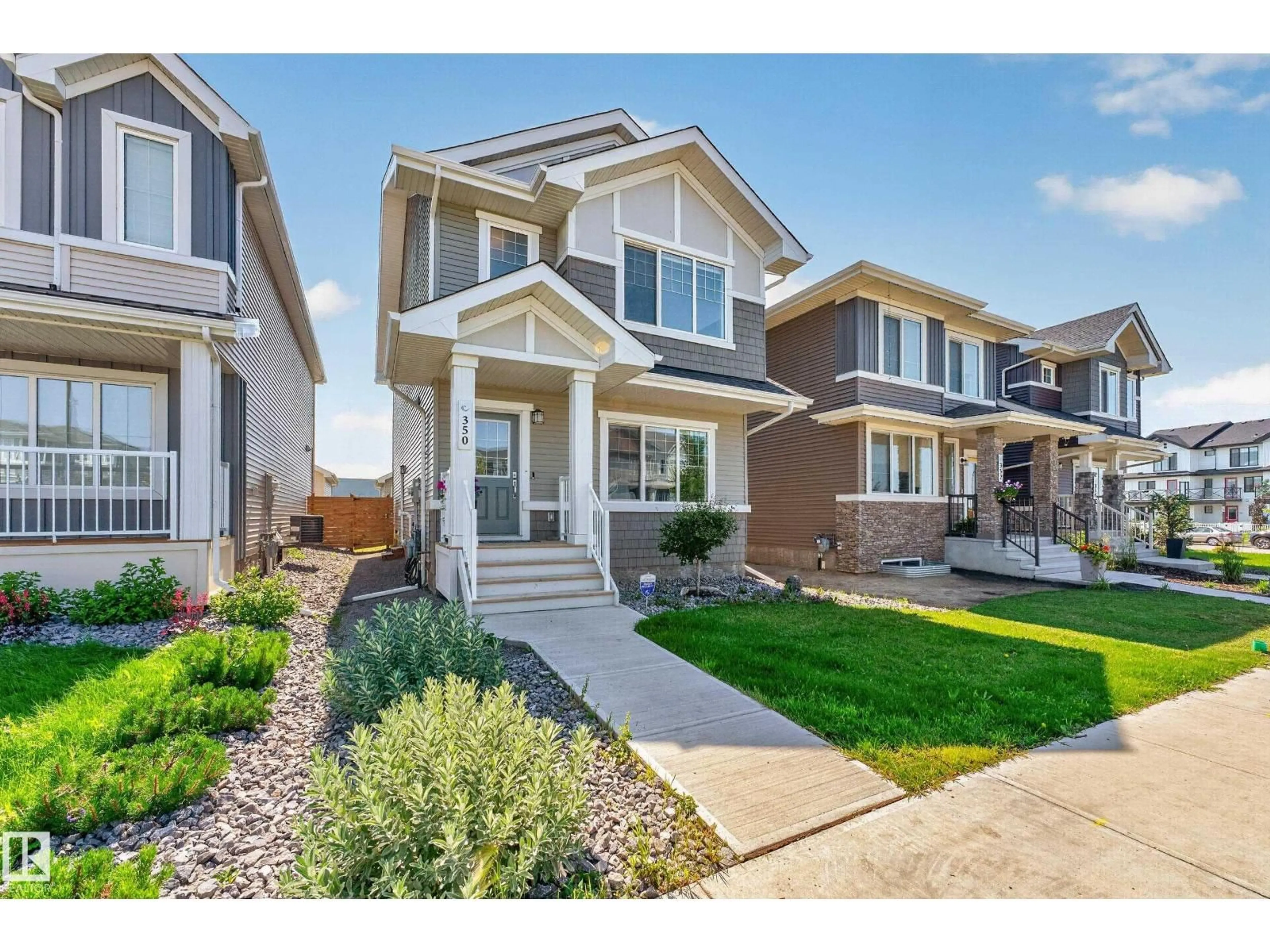 Home with vinyl exterior material, street for 350 JENSEN LAKES BV, St. Albert Alberta T8N7Y5