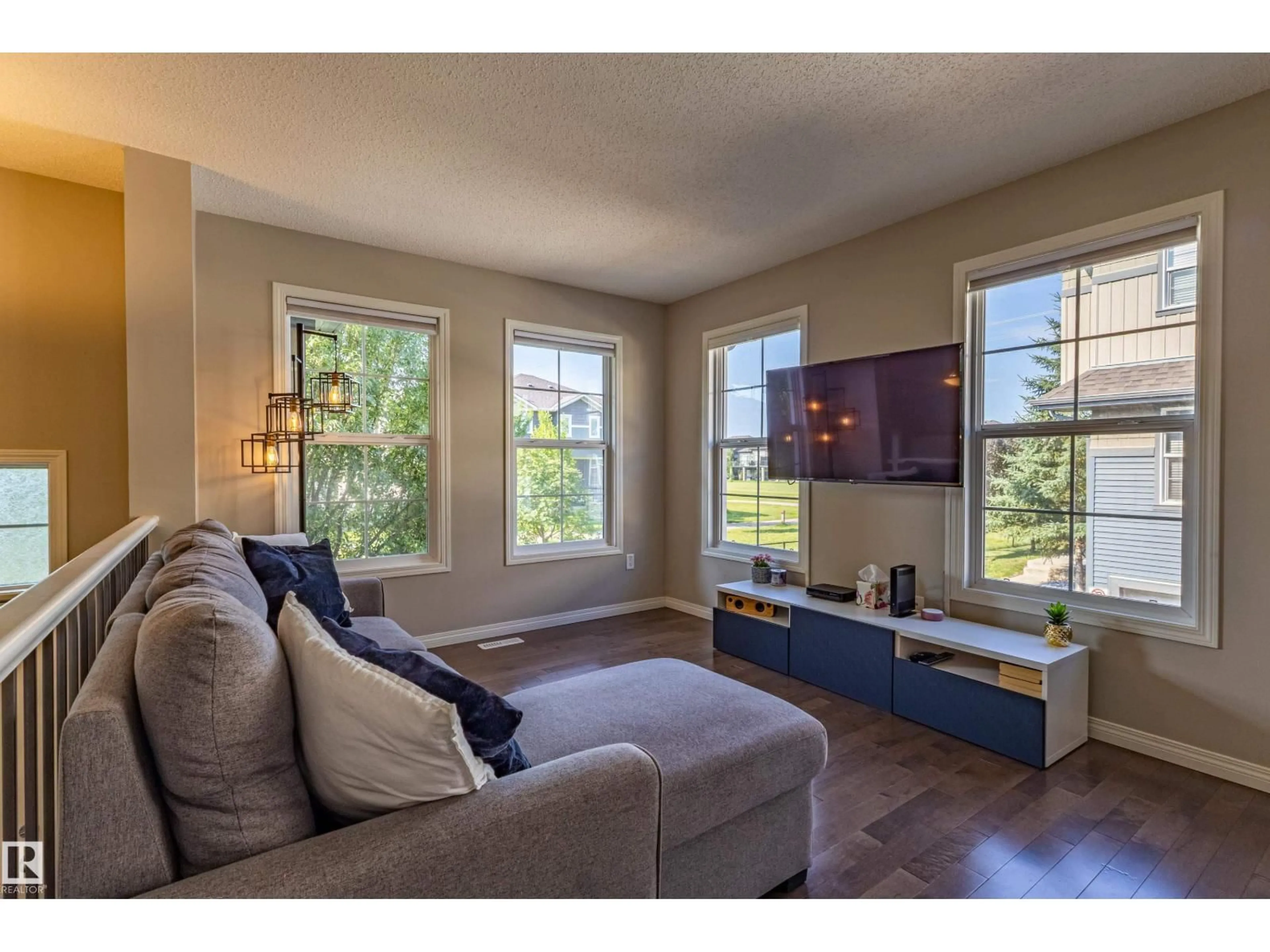 Living room with furniture, unknown for #54 - 4029 ORCHARDS DR, Edmonton Alberta T6X1V2
