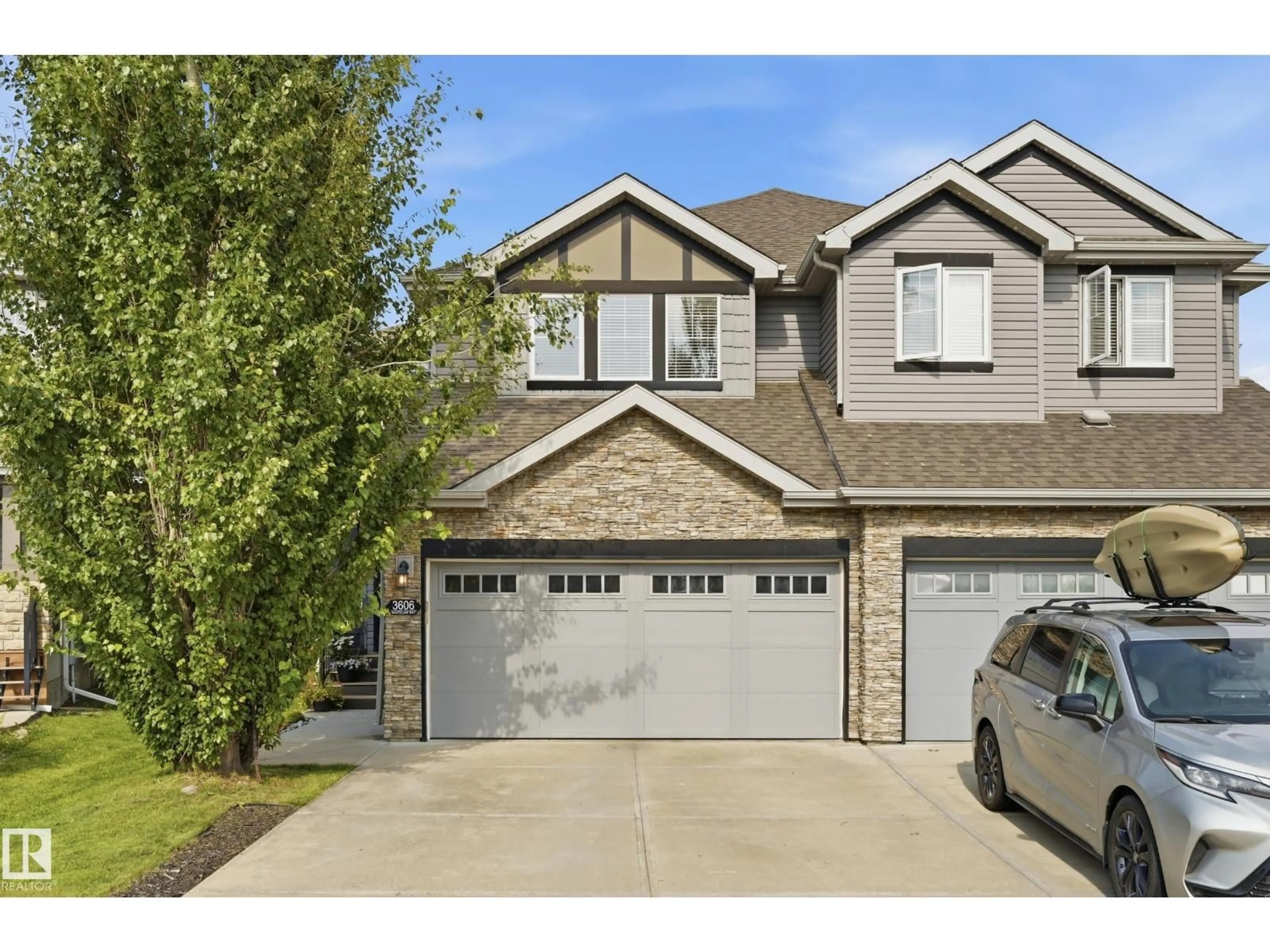 Home with vinyl exterior material, street for NW - 3606 WHITELAW BA, Edmonton Alberta T6W0P9