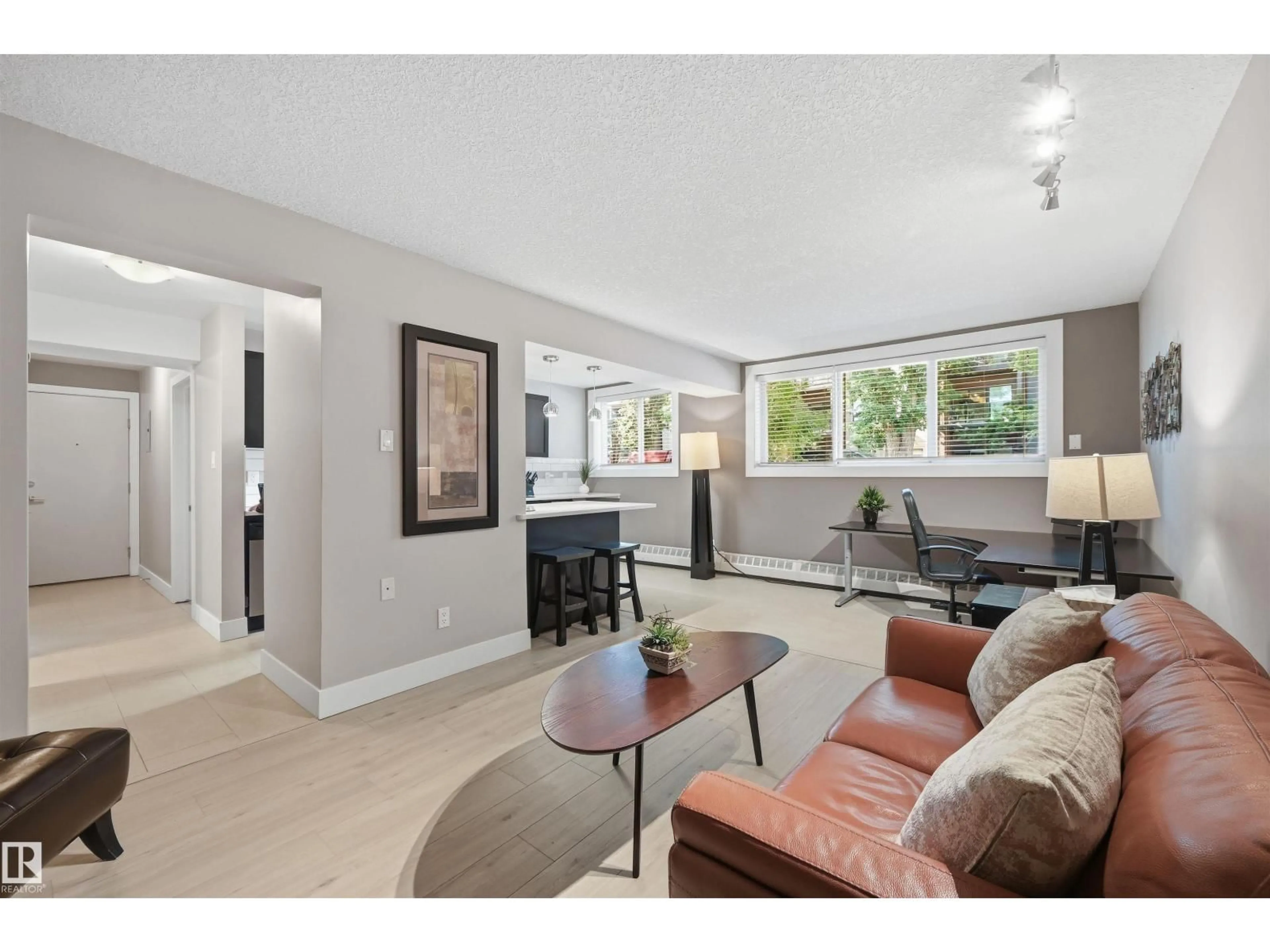Living room with furniture, unknown for #1 - 10015 83 AV NW, Edmonton Alberta T6E2C3