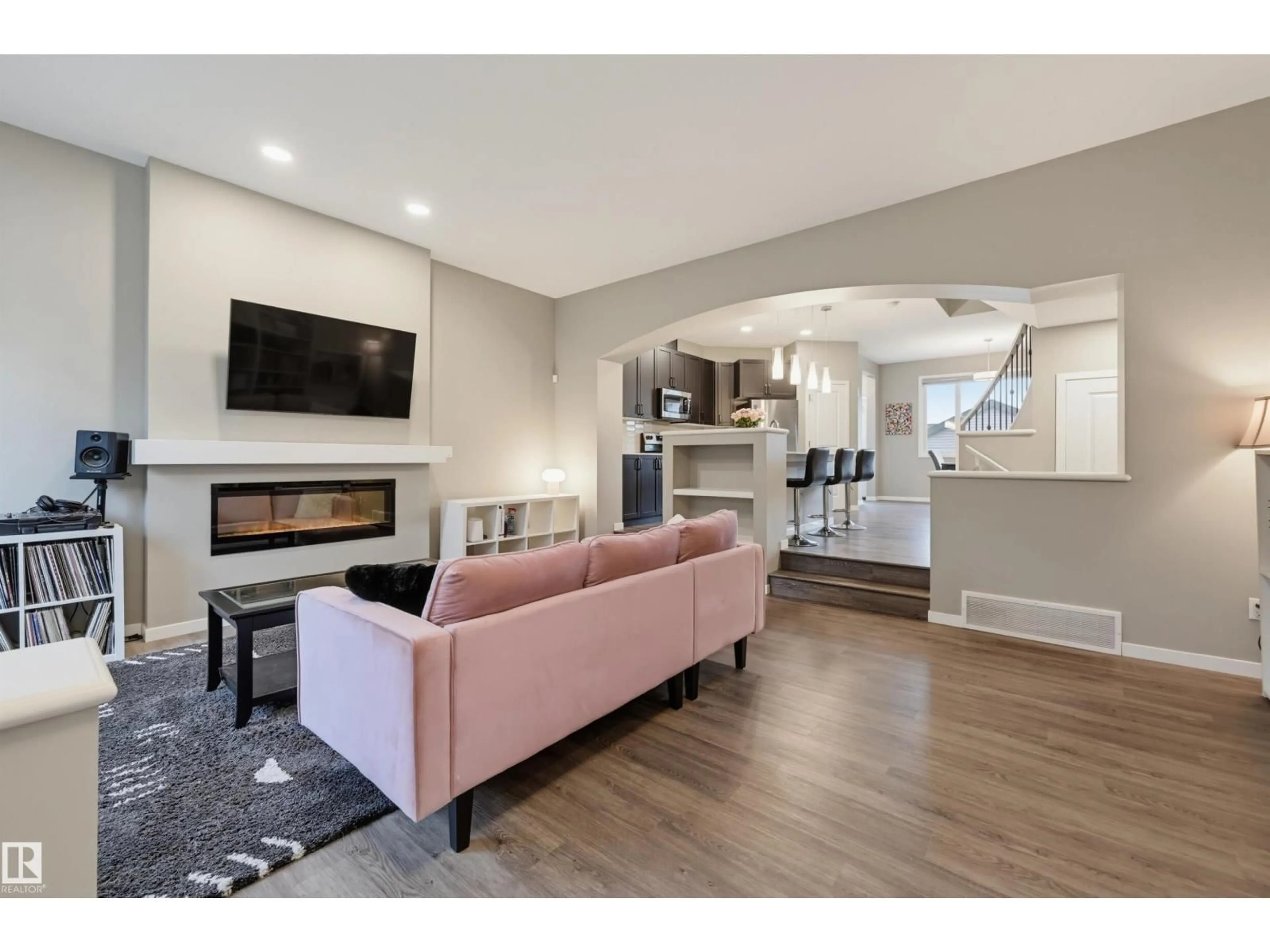Living room with furniture, unknown for 5175 EDGEMONT BV, Edmonton Alberta T6M1J7
